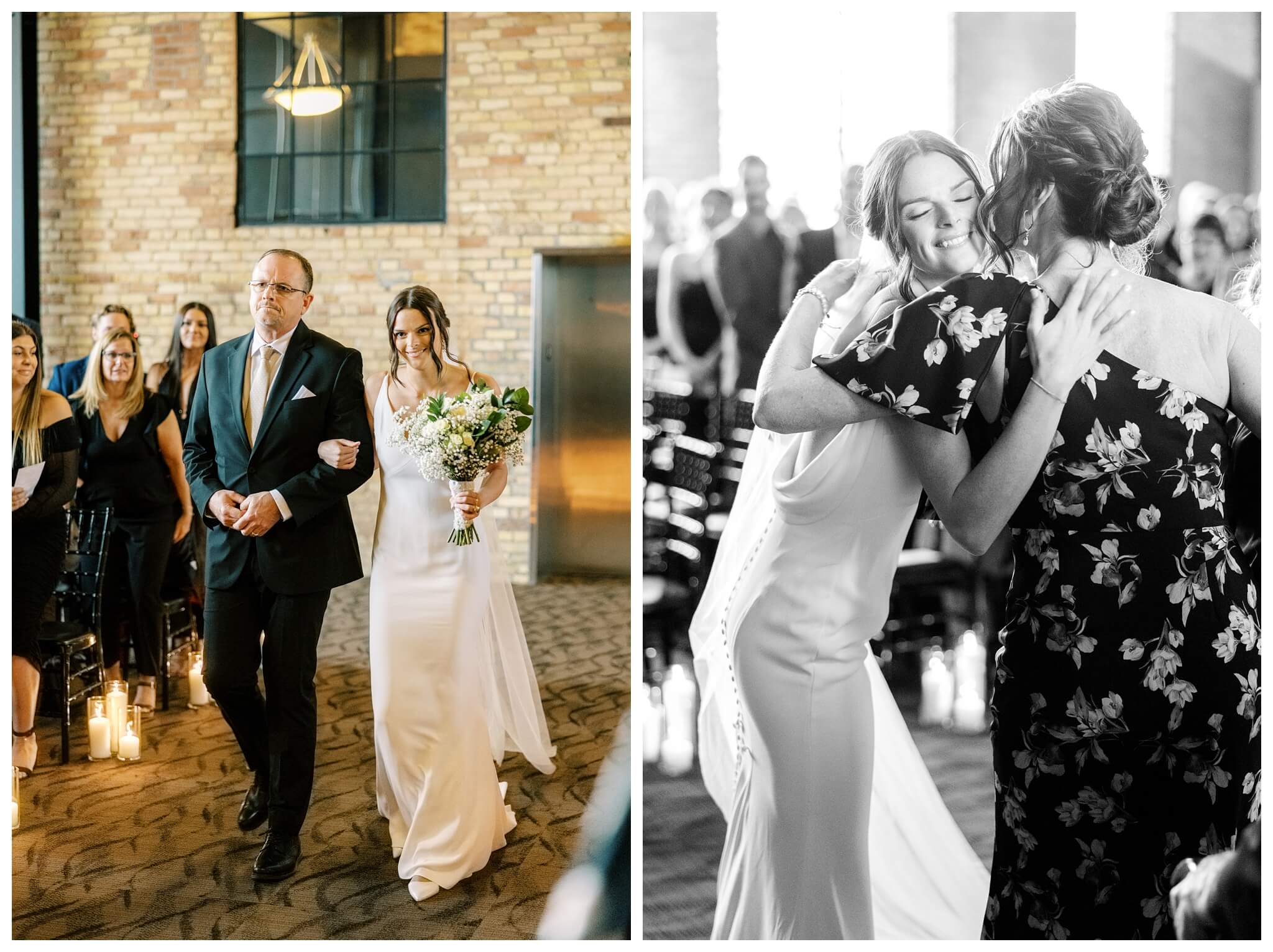 beautiful industrial warehouse wedding at new vintage place in grand rapids michigan by josh and andrea photography