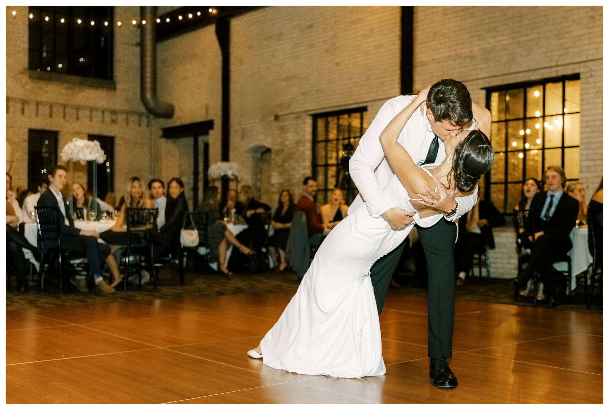 beautiful industrial warehouse wedding at new vintage place in grand rapids michigan by josh and andrea photography