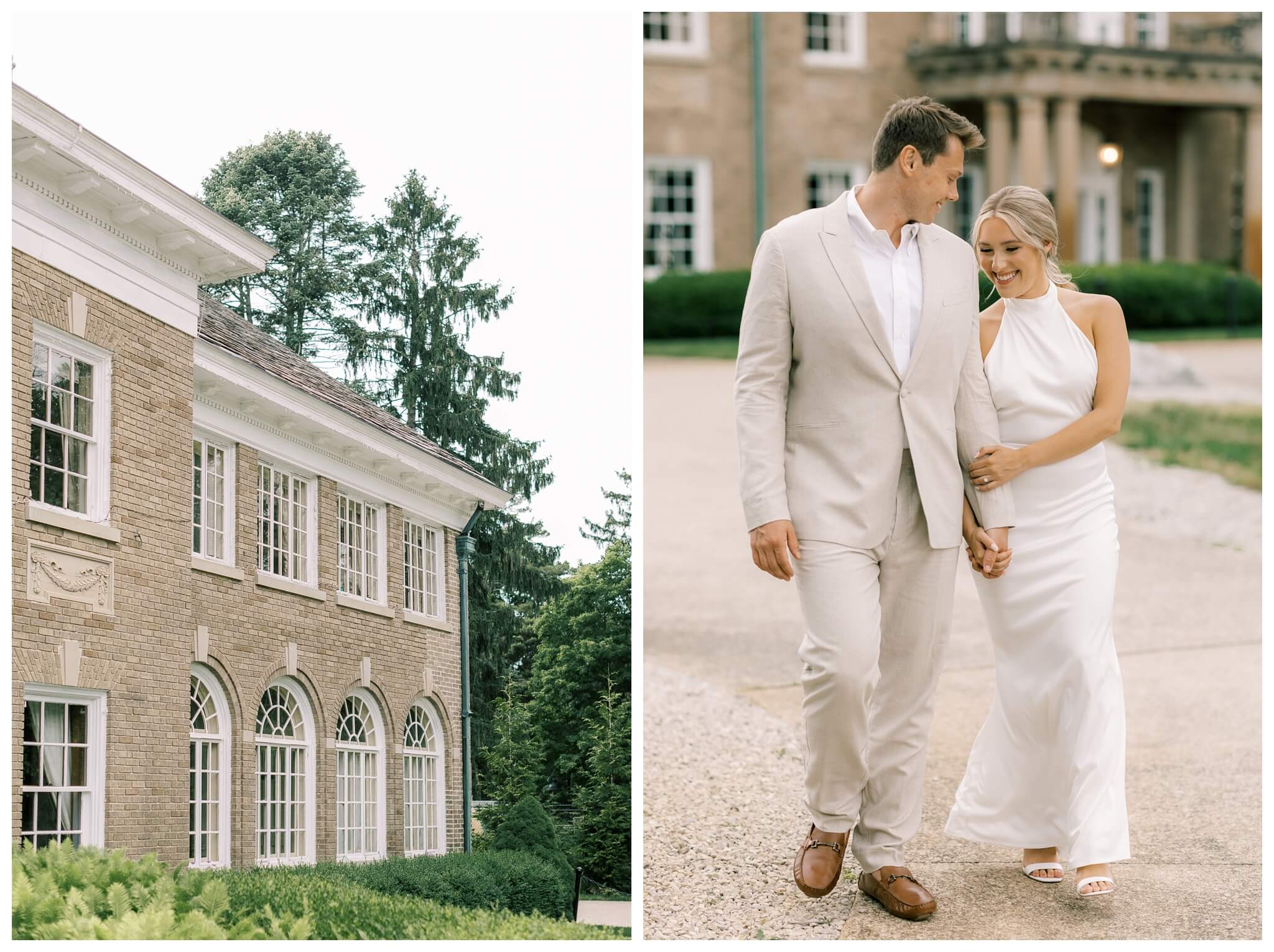 elegant romantic estate engagement shoot at the felt mansion near grand rapids by josh and andrea photograpy 