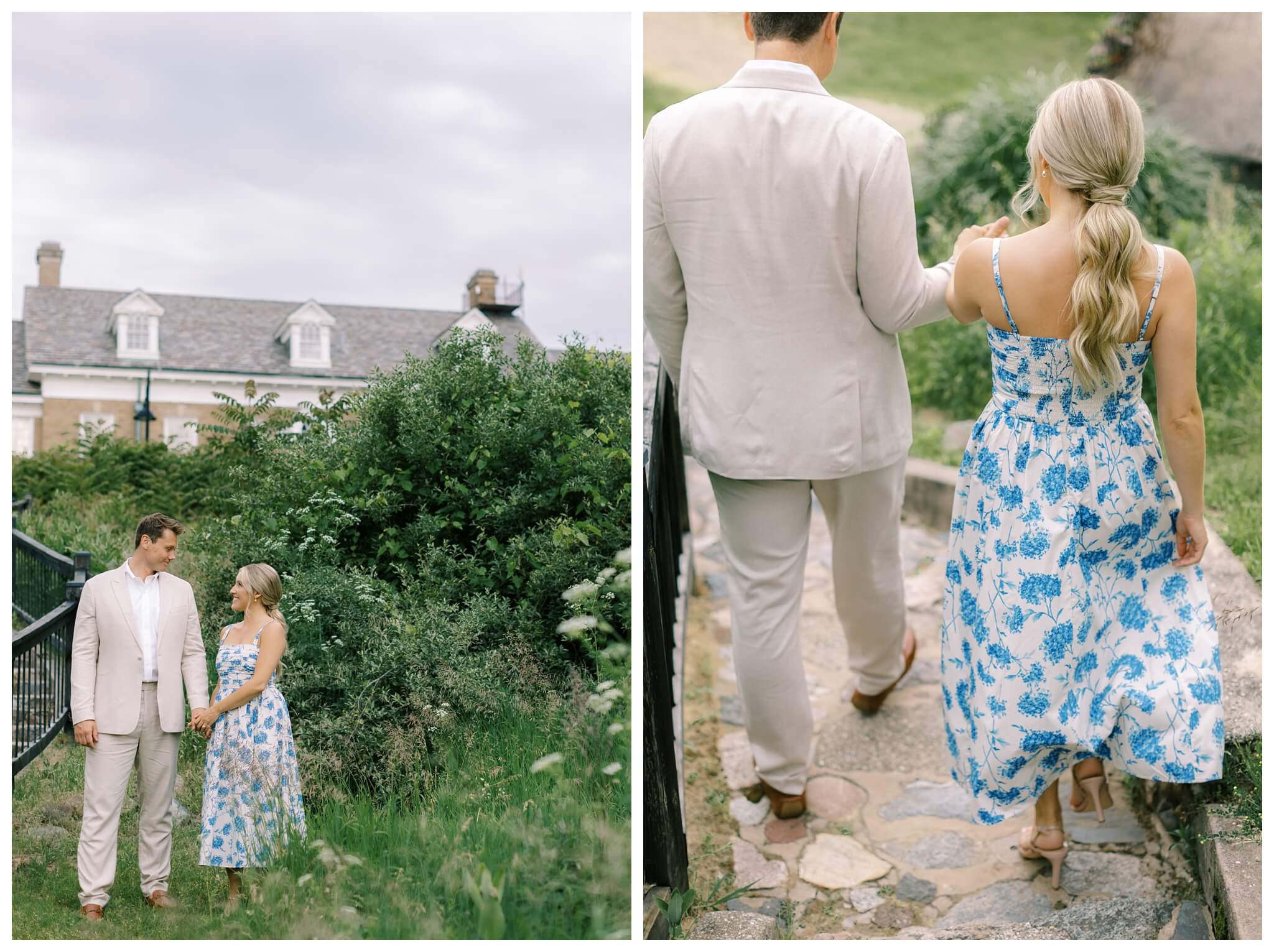 elegant romantic estate engagement shoot at the felt mansion near grand rapids by josh and andrea photograpy 