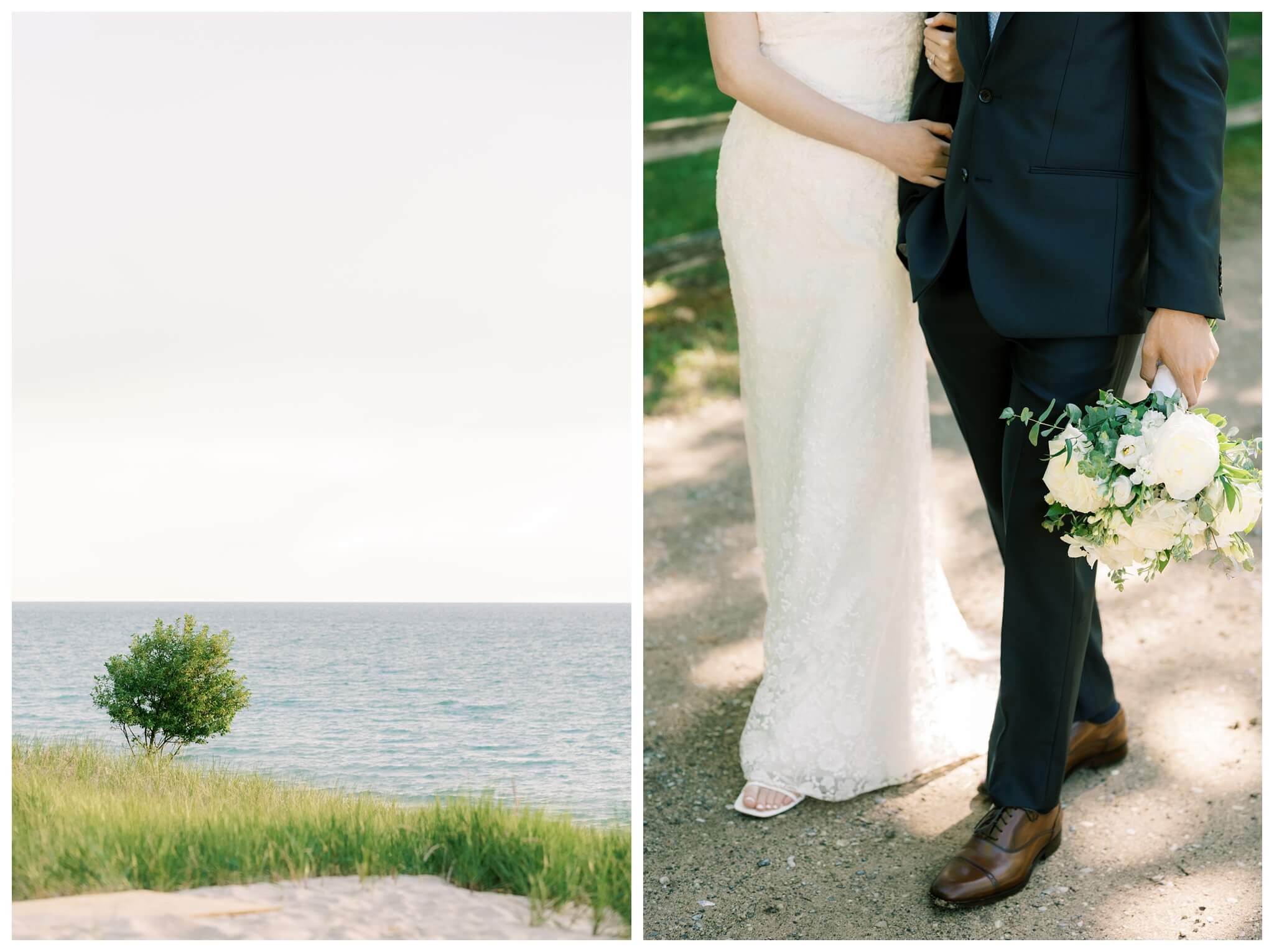 dreamy romantic lakeside wedding near Traverse City michigan by Josh and Andrea photography 