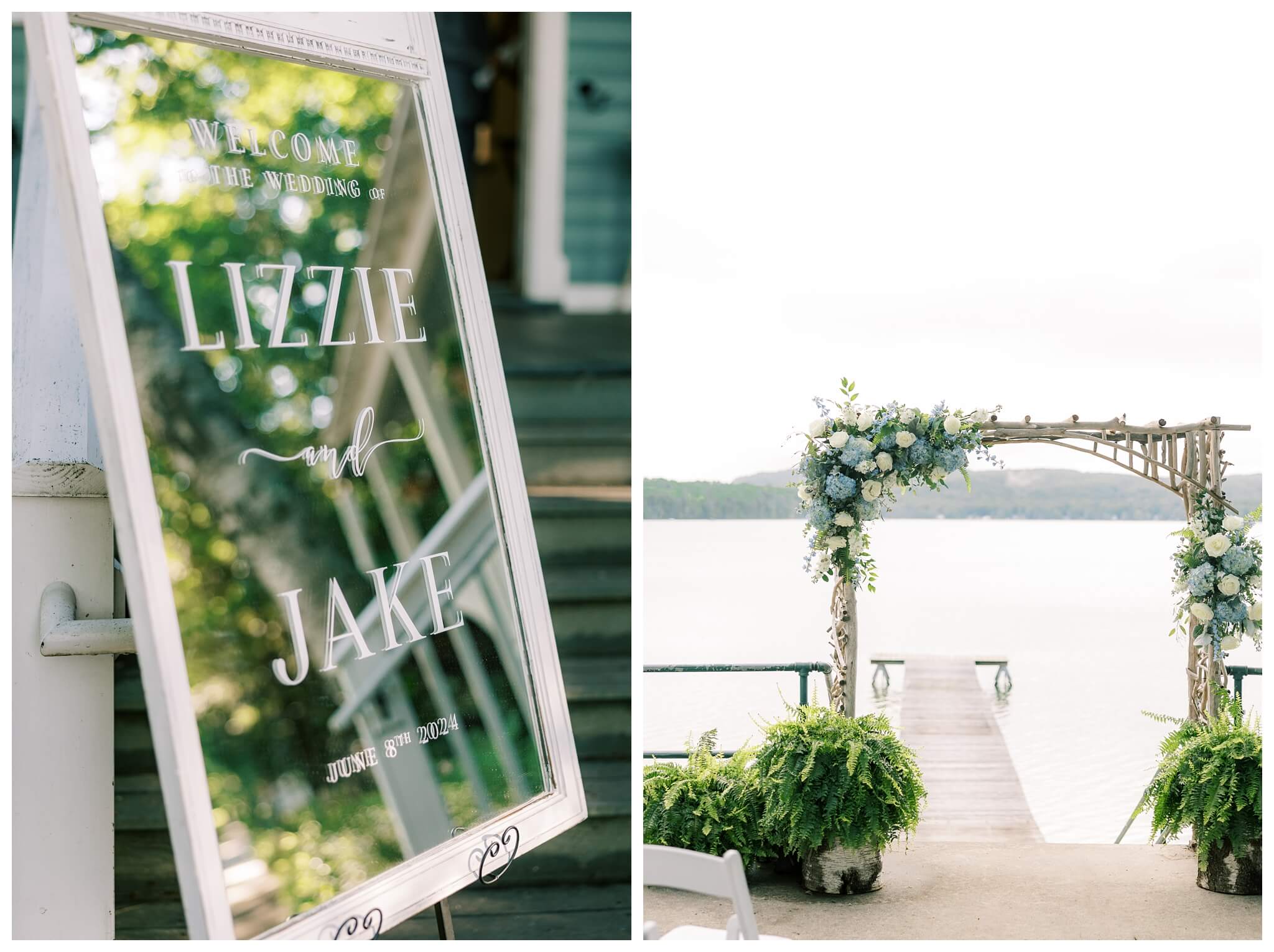 dreamy romantic lakeside wedding near Traverse City michigan by Josh and Andrea photography 