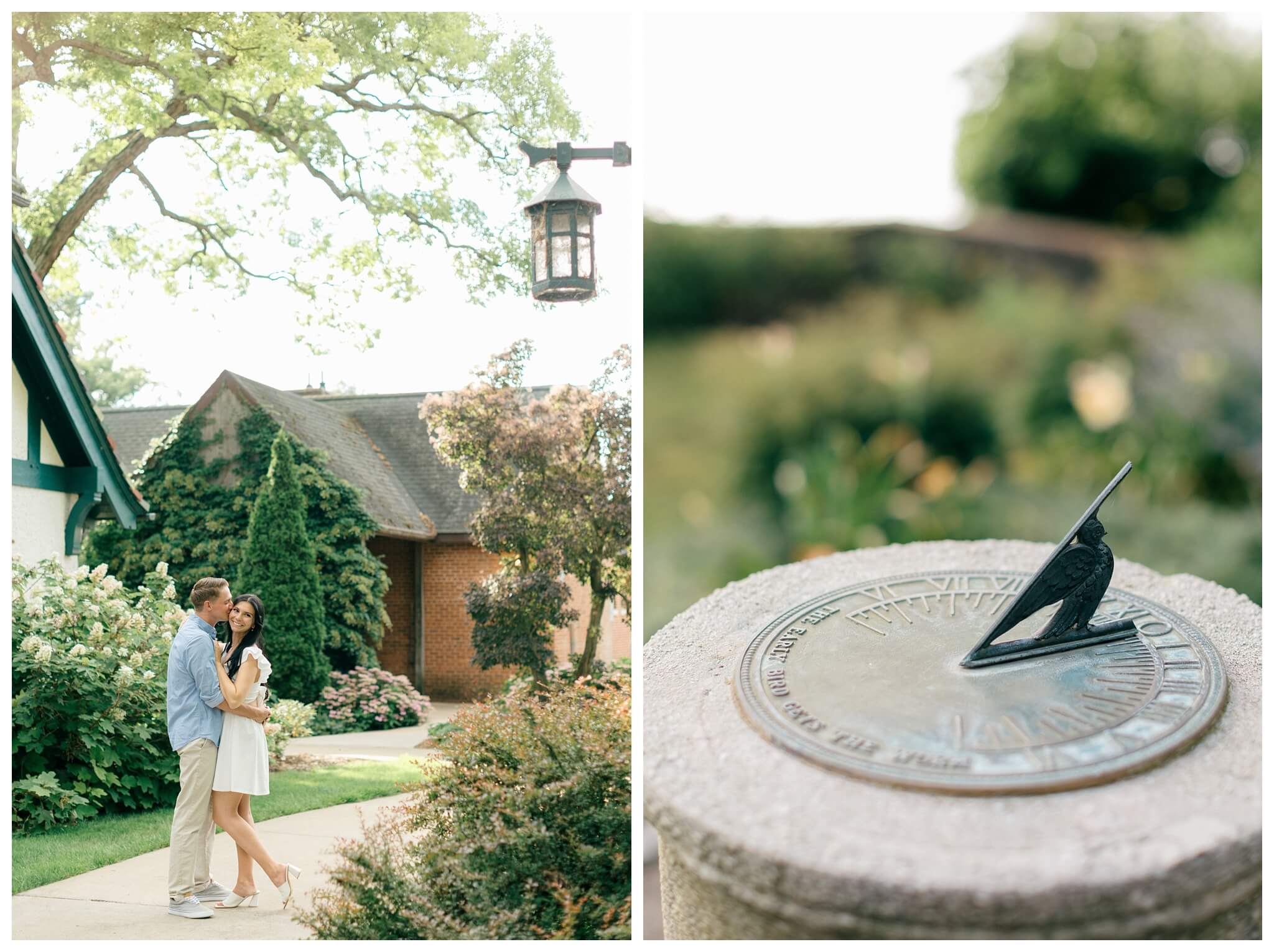 romantic nature estate engagement shoot near kalamazoo michigan at kellogg manor house and asylum lake by josh and andrea photography 