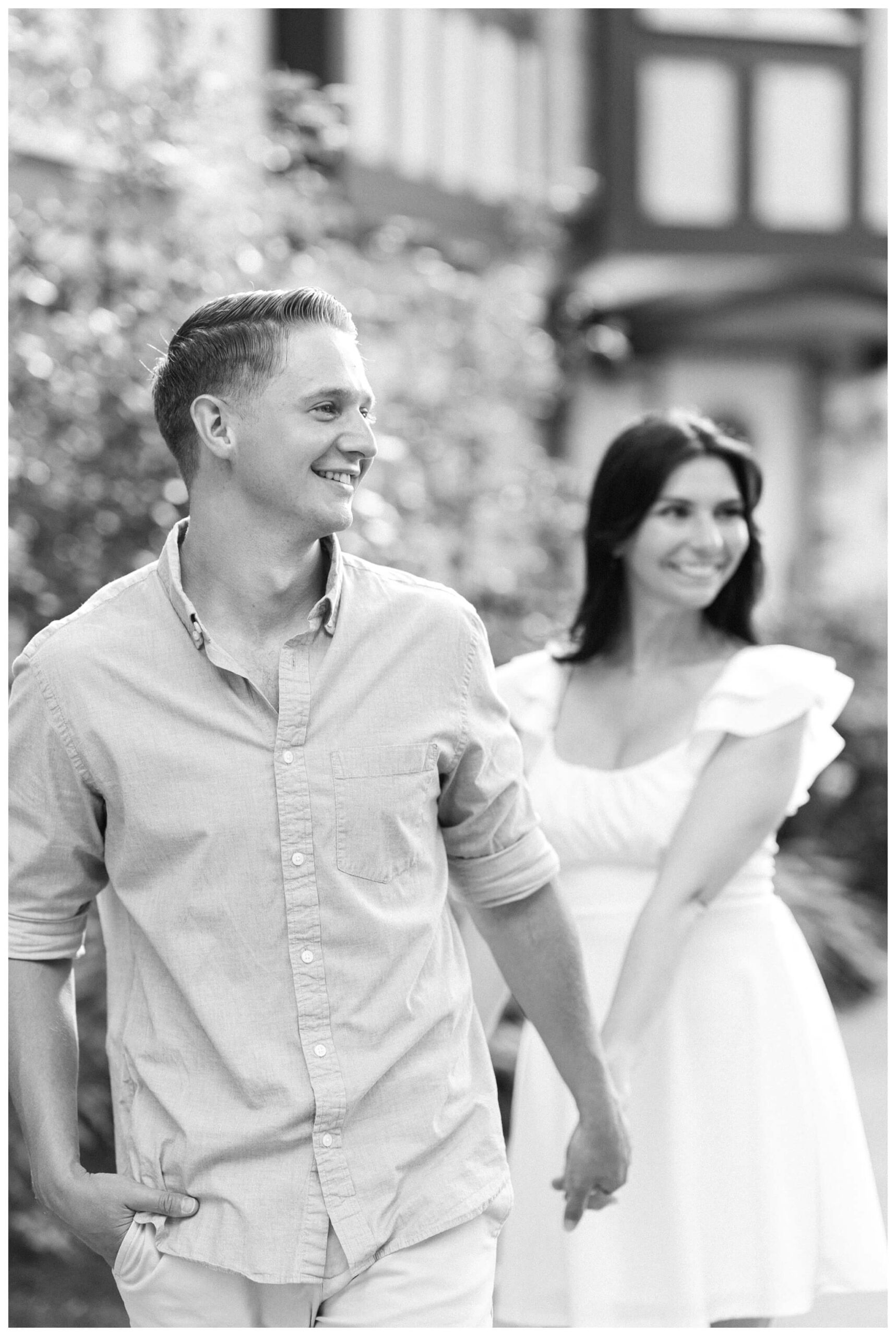 romantic nature estate engagement shoot near kalamazoo michigan at kellogg manor house and asylum lake by josh and andrea photography 