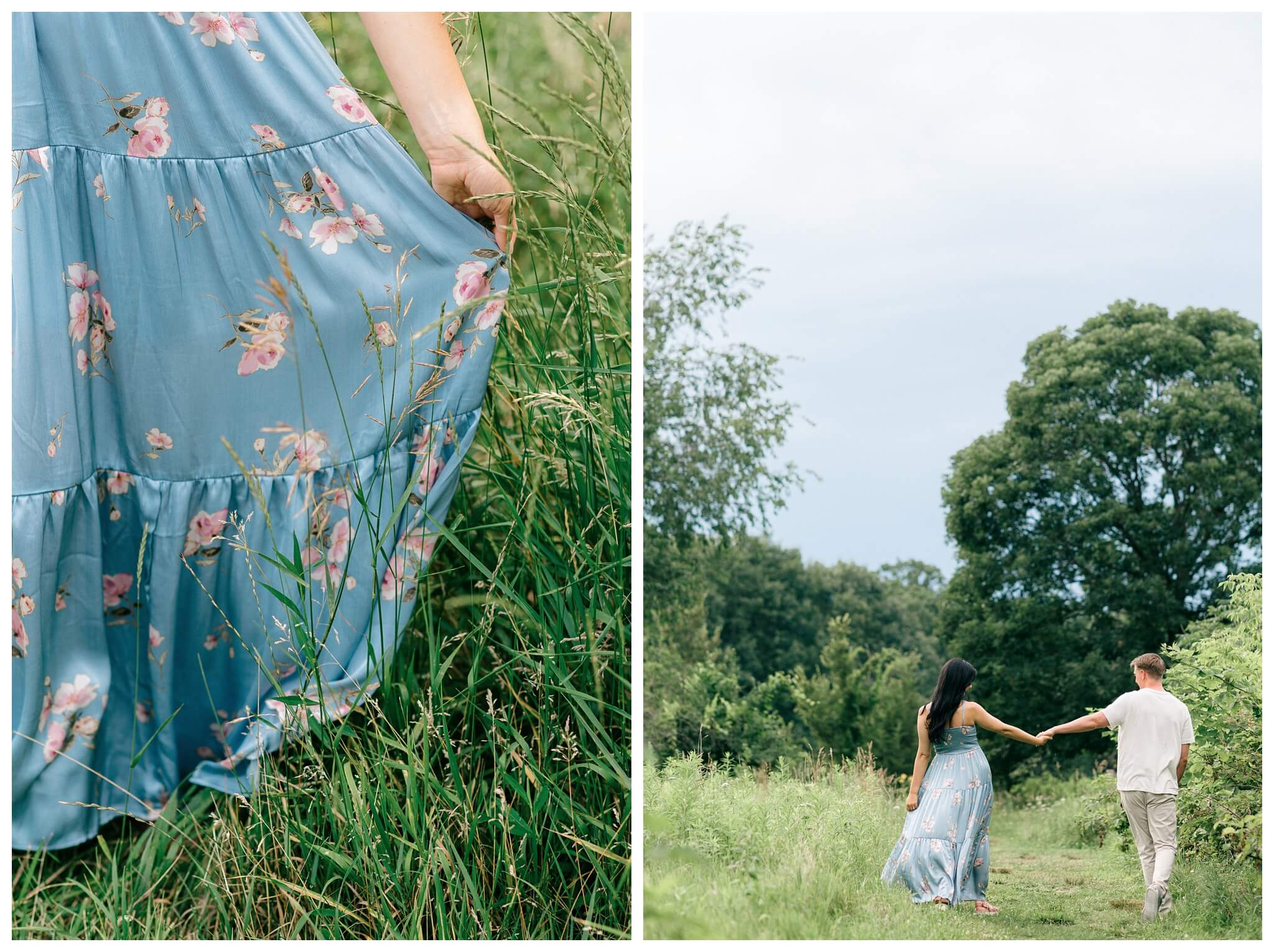 romantic nature estate engagement shoot near kalamazoo michigan at kellogg manor house and asylum lake by josh and andrea photography 