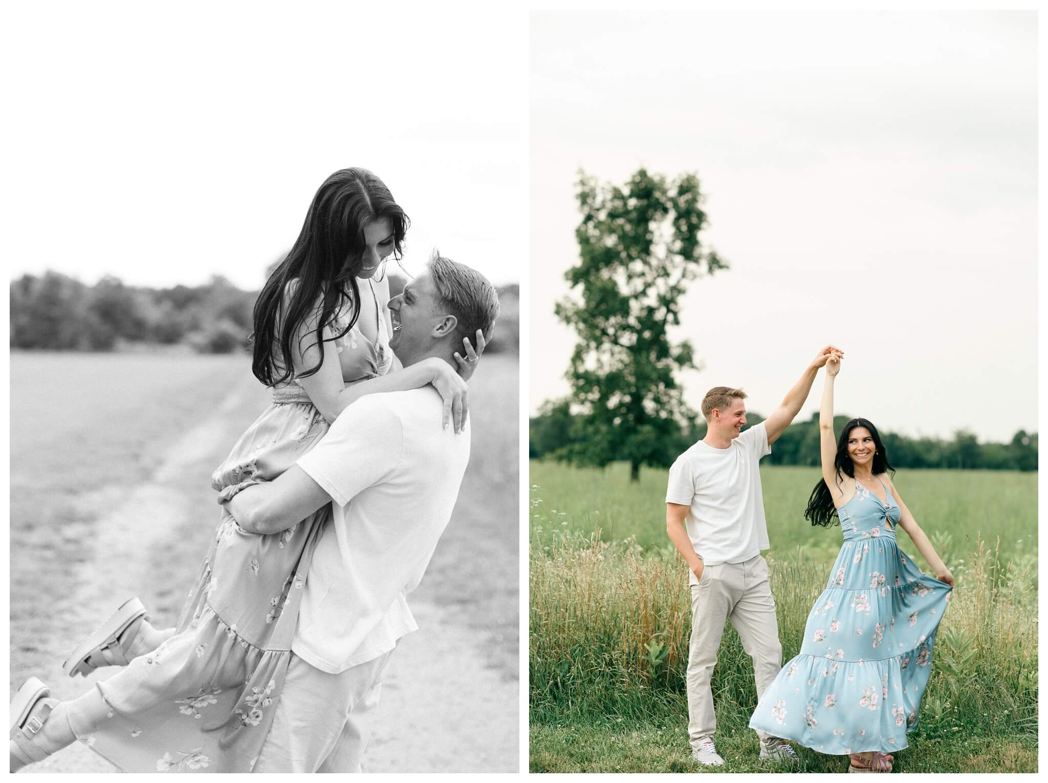 romantic nature estate engagement shoot near kalamazoo michigan at kellogg manor house and asylum lake by josh and andrea photography 