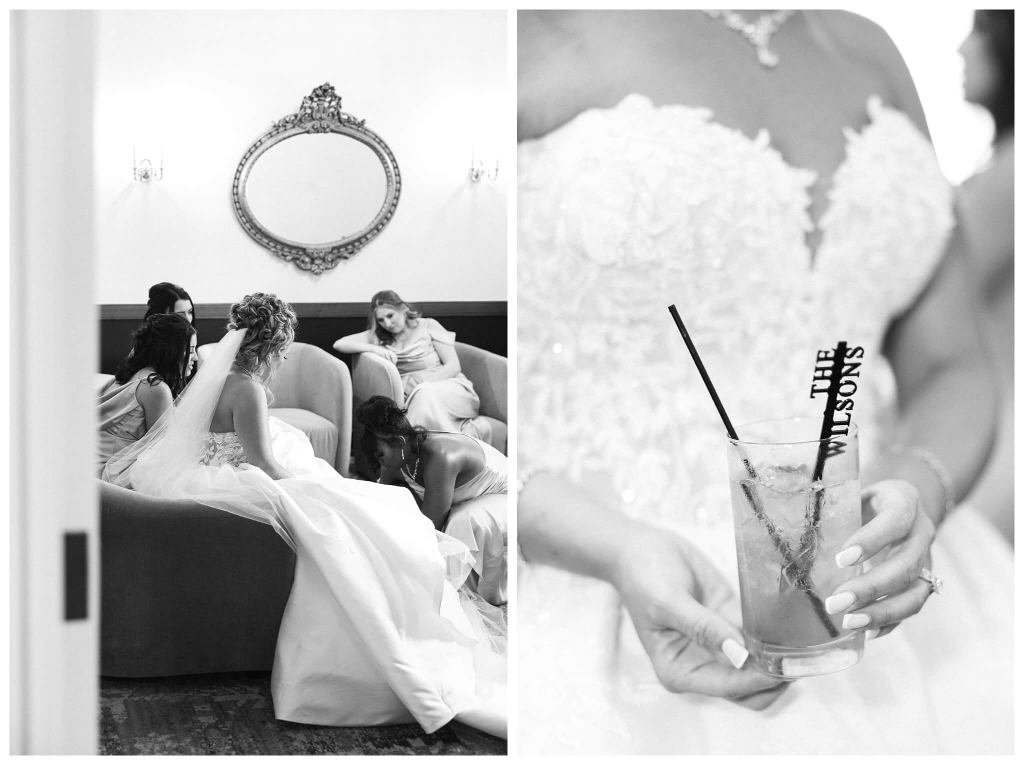 timeless ballroom wedding in downtown detroit at the colony club with motor city vintage rentals and josh and andrea photography