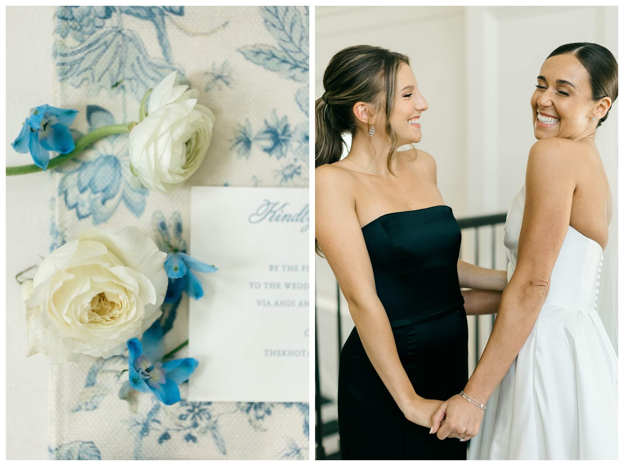 refined black and white wedding at a white barn etre farms in saint joseph michigan by josh and andrea photography 