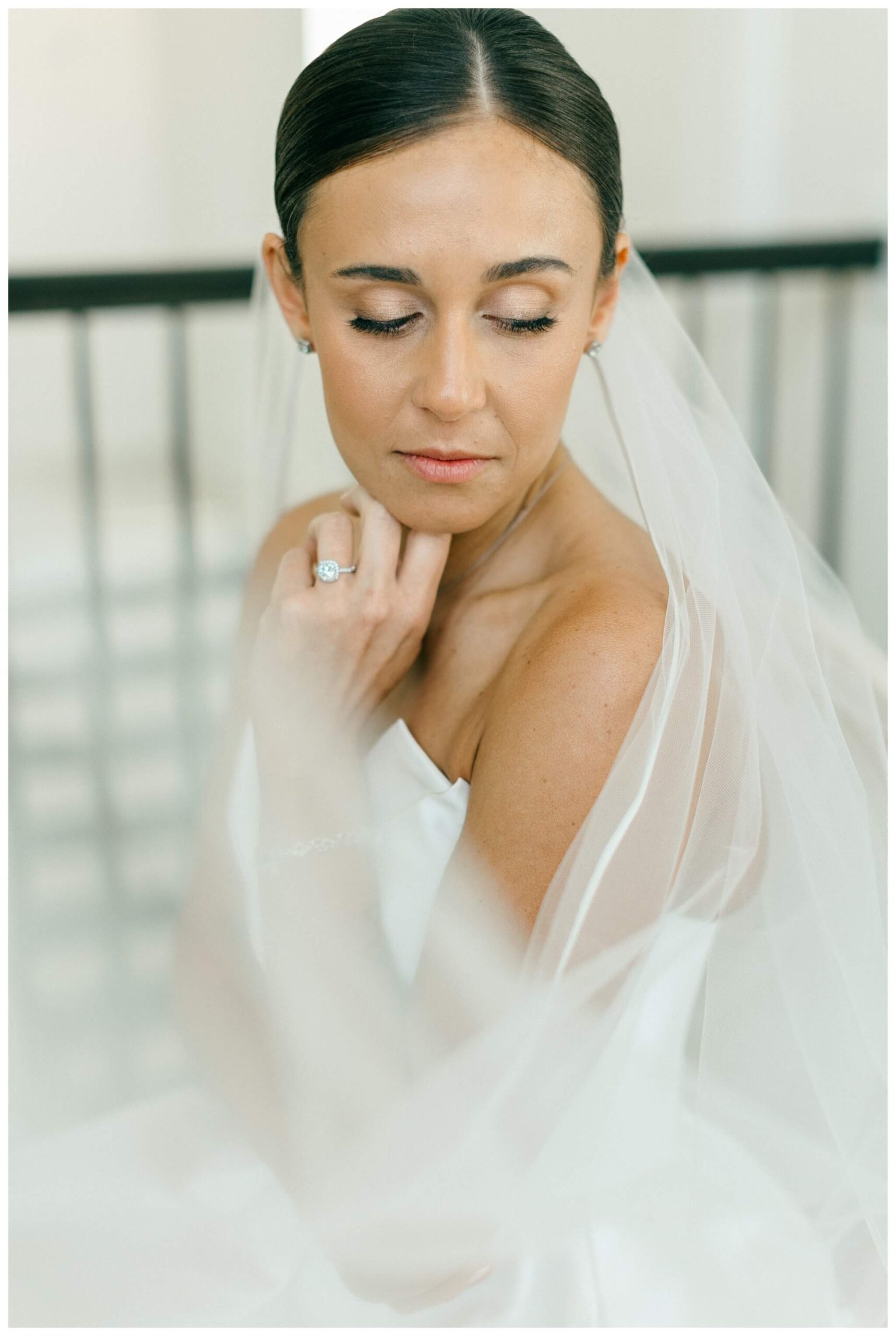 refined black and white wedding at a white barn etre farms in saint joseph michigan by josh and andrea photography 