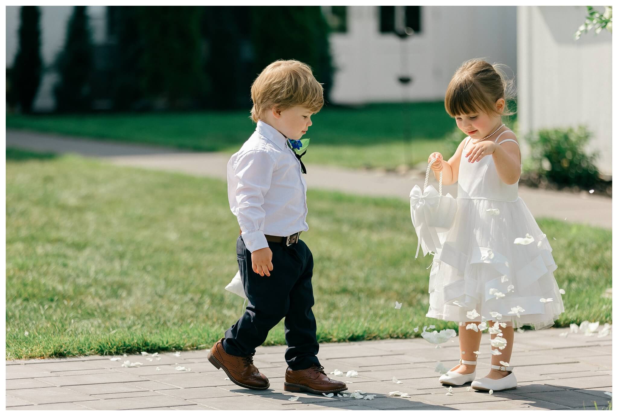 refined black and white wedding at a white barn etre farms in saint joseph michigan by josh and andrea photography 