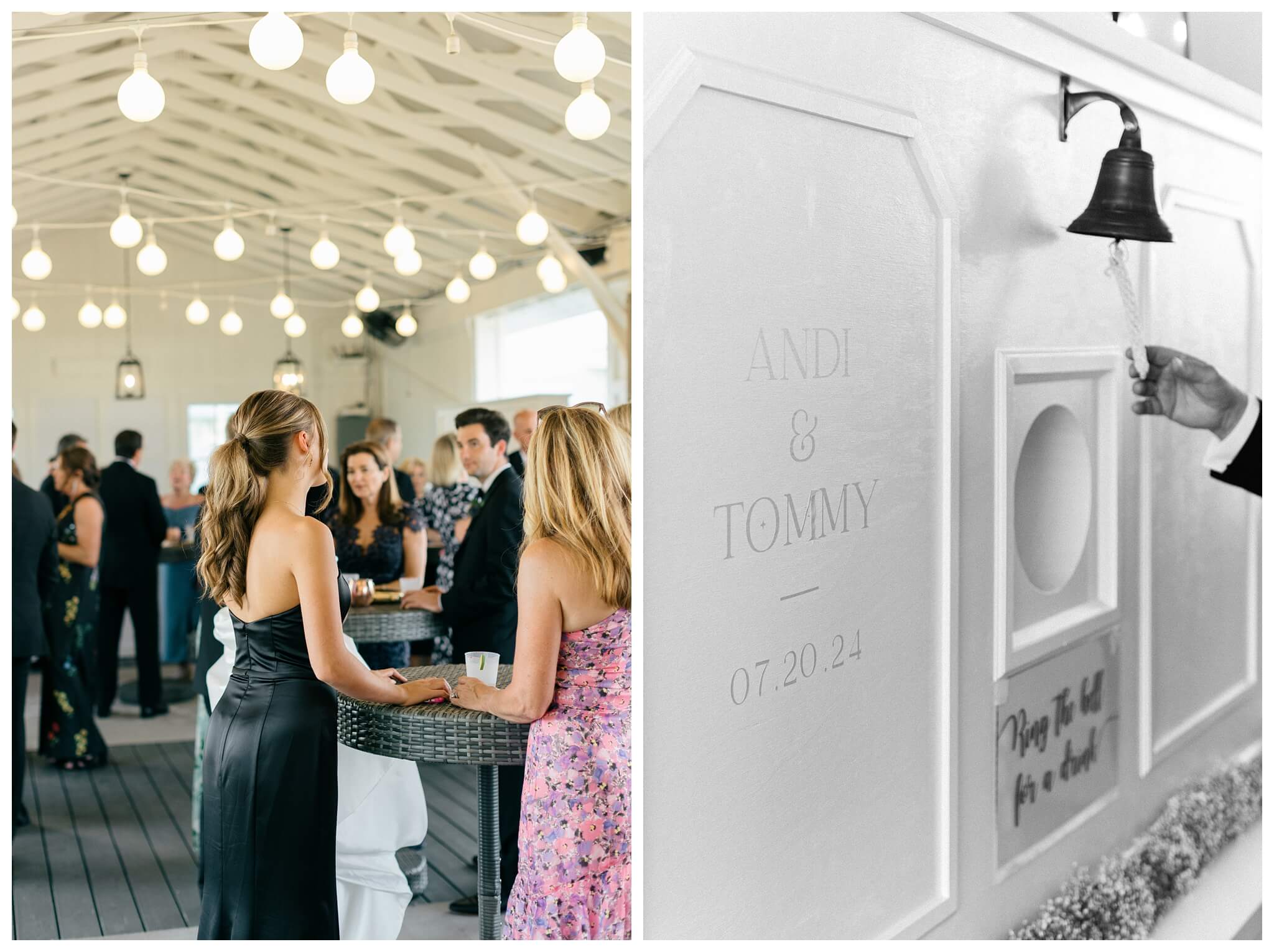 refined black and white wedding at a white barn etre farms in saint joseph michigan by josh and andrea photography 