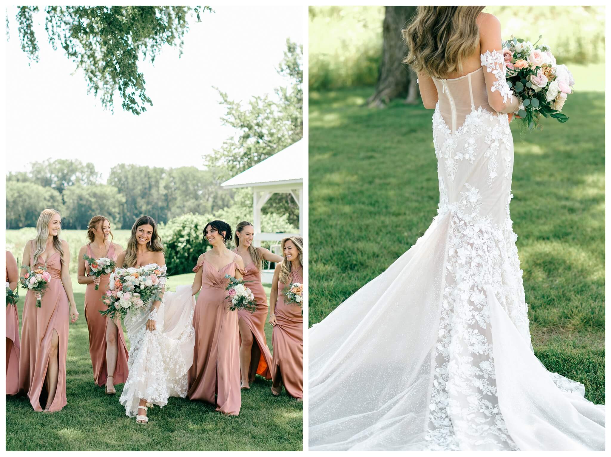 gorgeous white barn wedding at etre farms near saint joseph michigan by josh and andrea photography