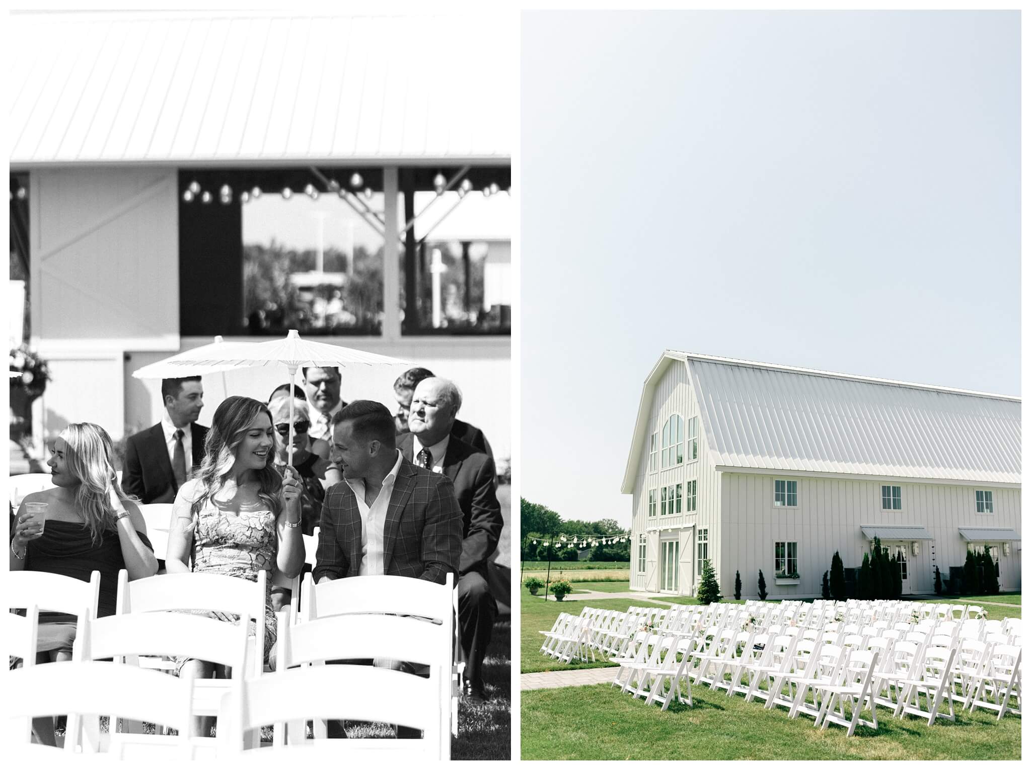 gorgeous white barn wedding at etre farms near saint joseph michigan by josh and andrea photography