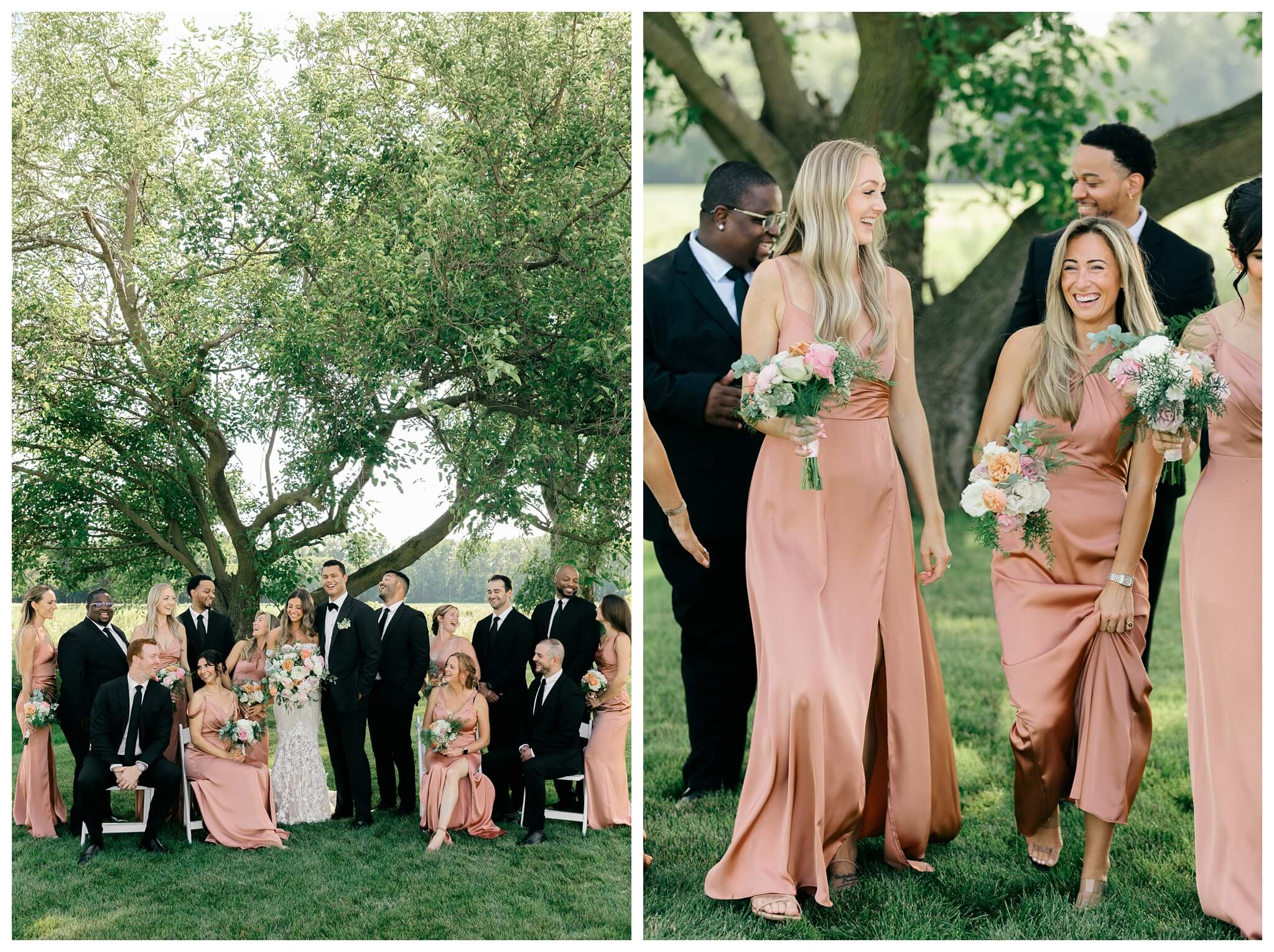 gorgeous white barn wedding at etre farms near saint joseph michigan by josh and andrea photography