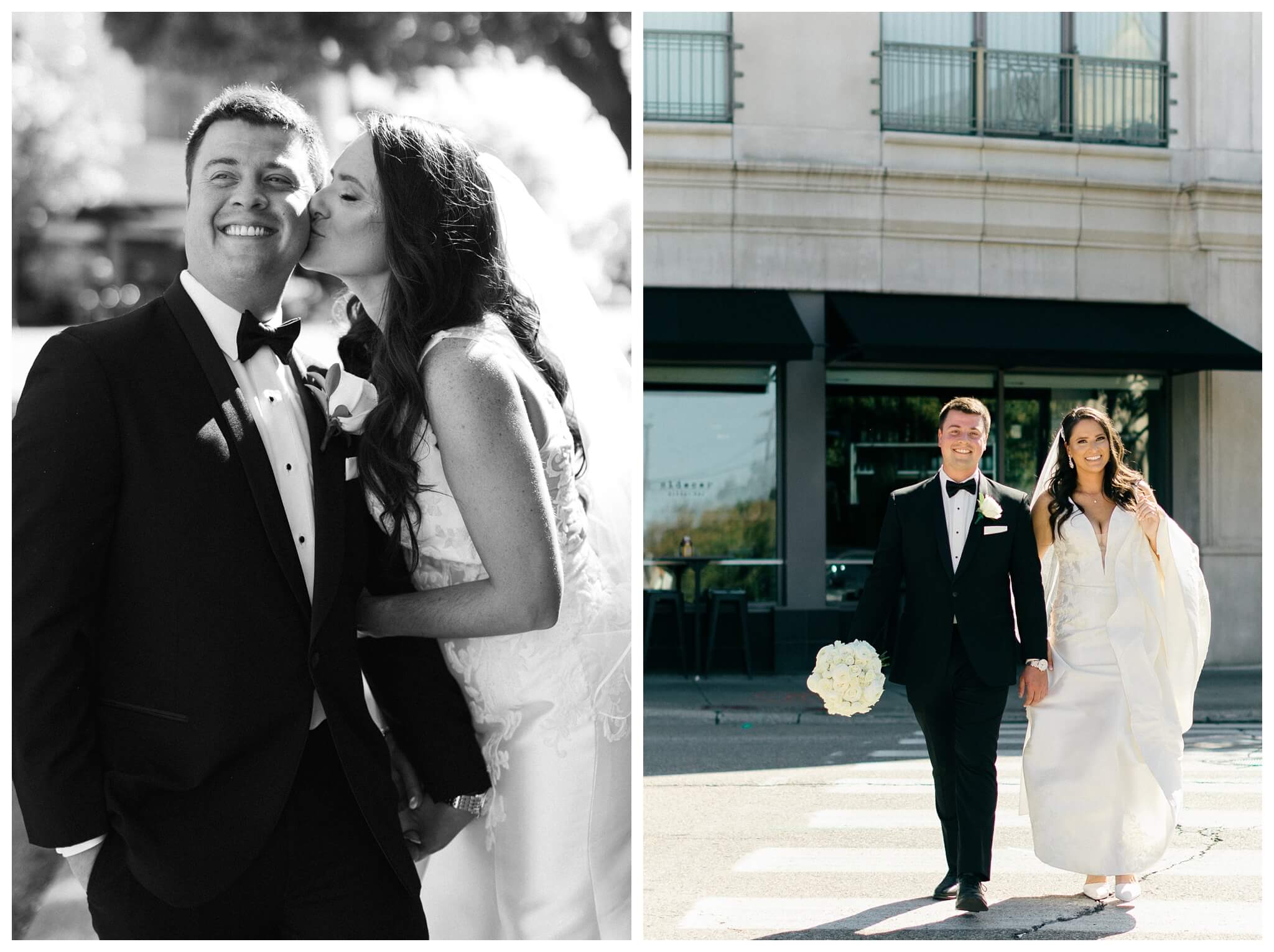 elegant refined hotel wedding at the Daxton hotel in birmingham michigan by josh and andrea photography