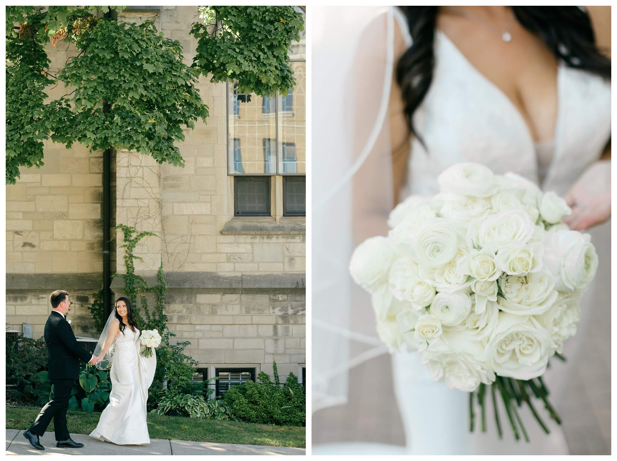 elegant refined hotel wedding at the Daxton hotel in birmingham michigan by josh and andrea photography