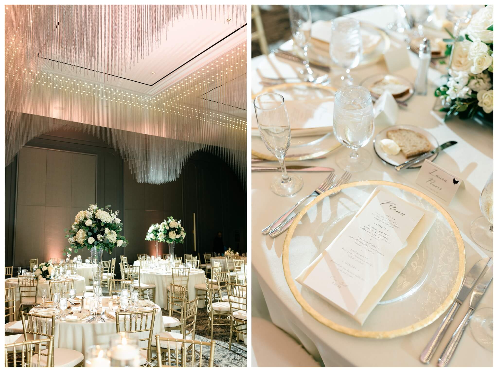 elegant refined hotel wedding at the Daxton hotel in birmingham michigan by josh and andrea photography