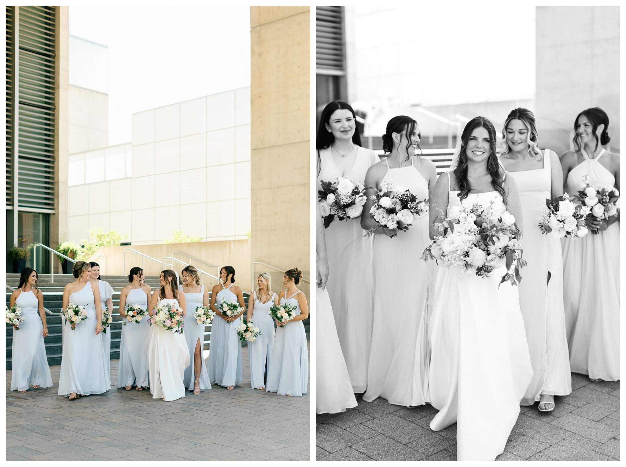 timeless joyful downtown wedding in grand rapids michigan at new vintage place and grand rapids art museum by josh and andrea photography