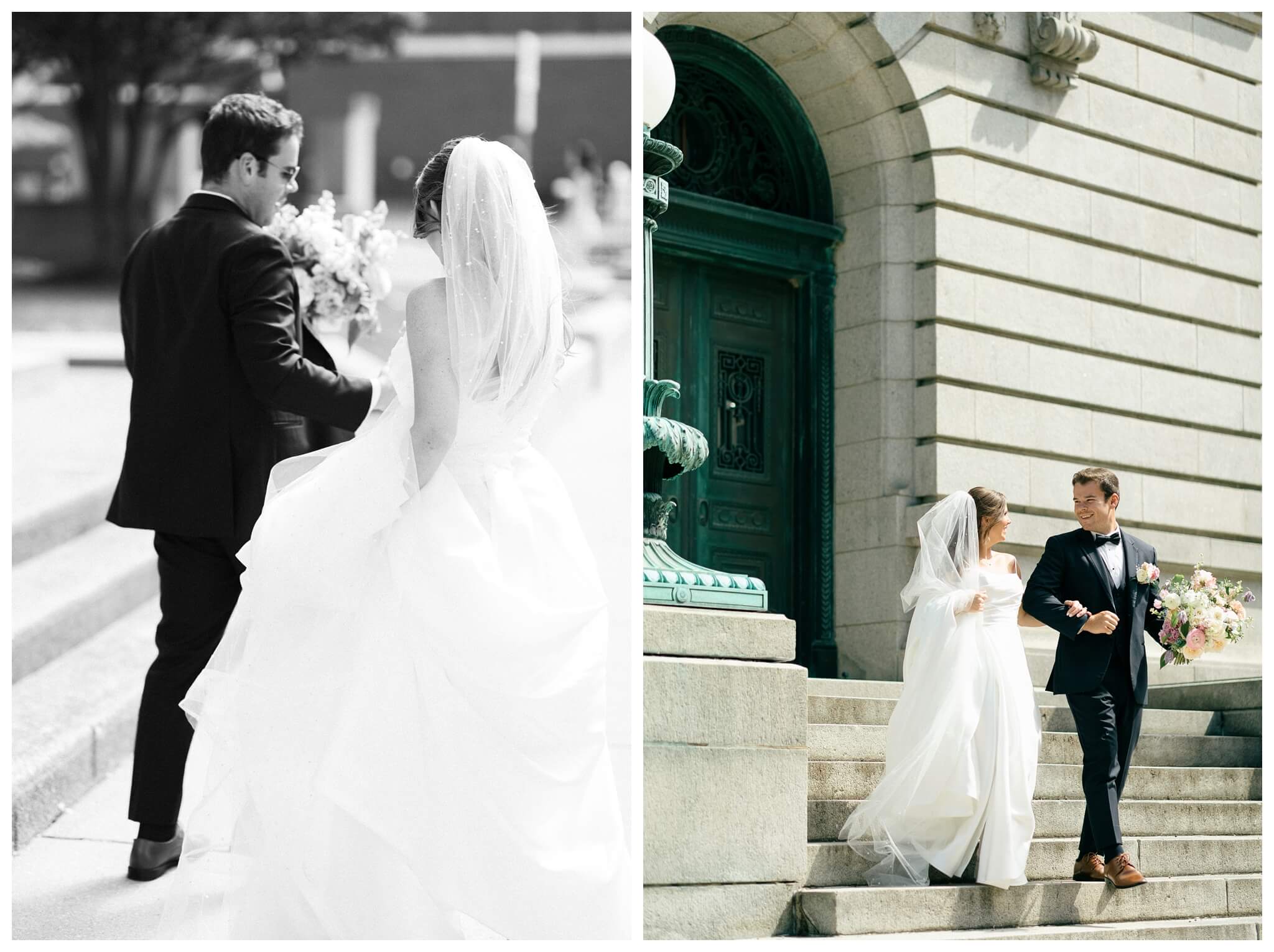 timeless joyful downtown wedding in grand rapids michigan at new vintage place and grand rapids art museum by josh and andrea photography