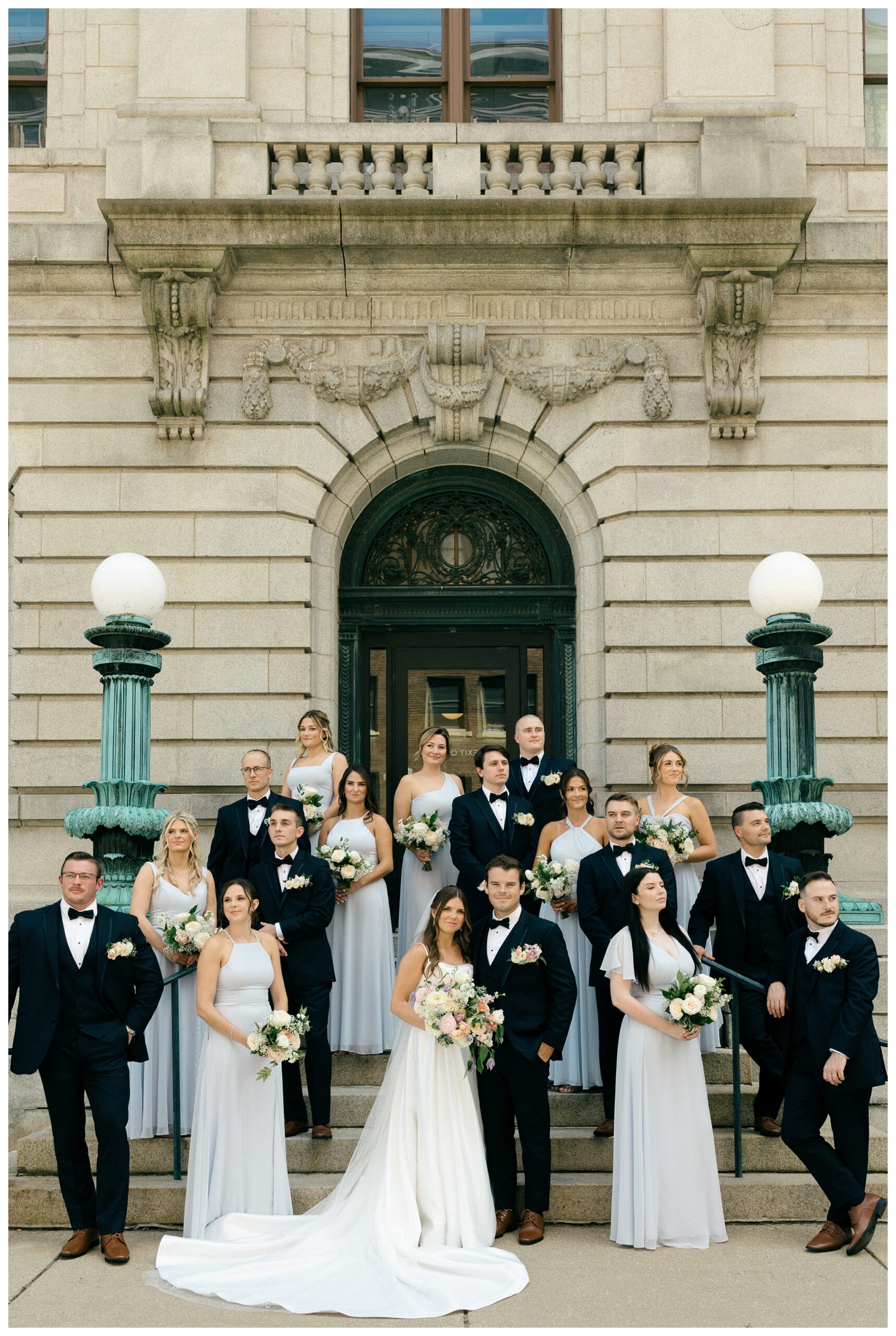 timeless joyful downtown wedding in grand rapids michigan at new vintage place and grand rapids art museum by josh and andrea photography