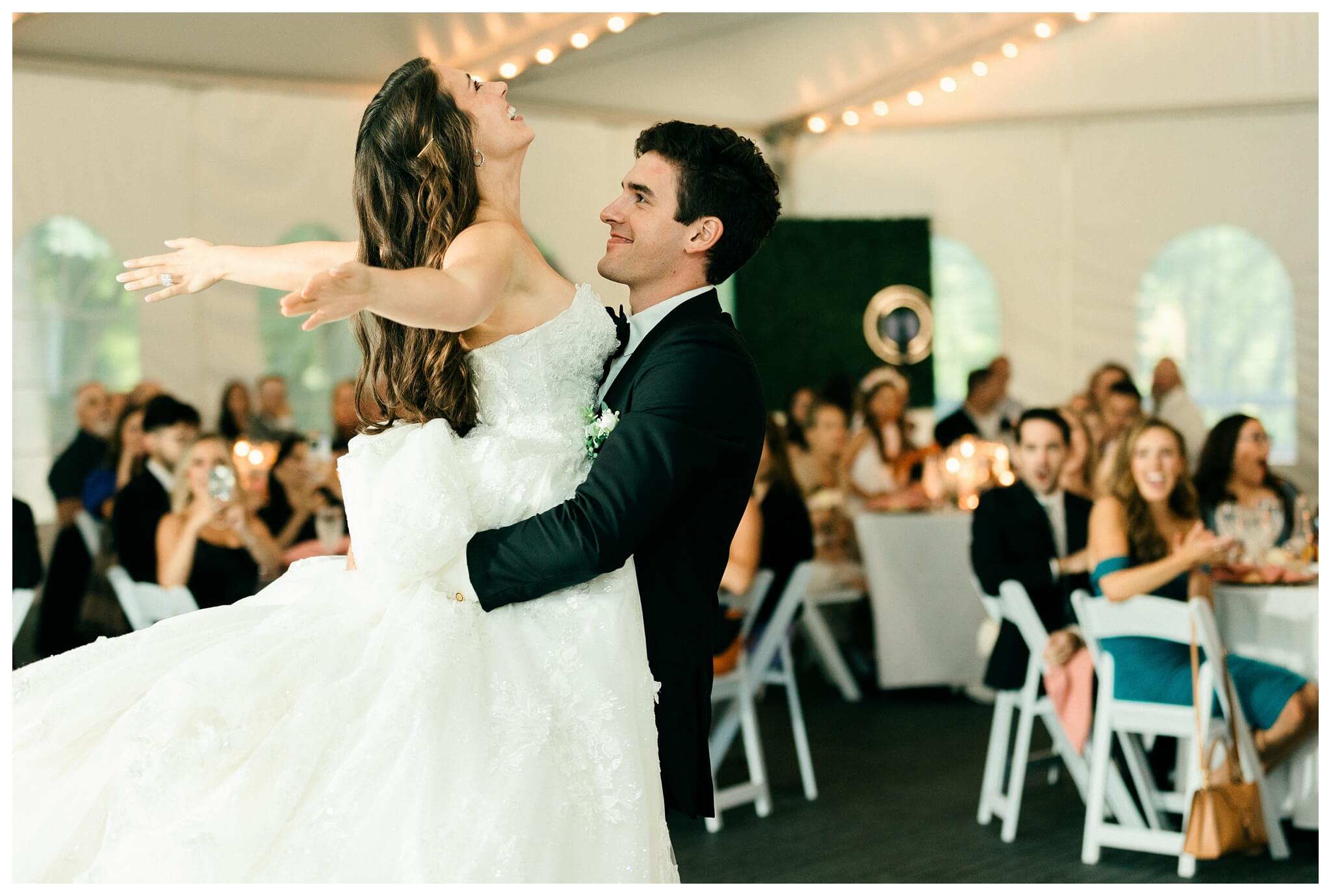 romantic white chapel wedding in niles michigan at morris estate with classic car by josh and andrea photography