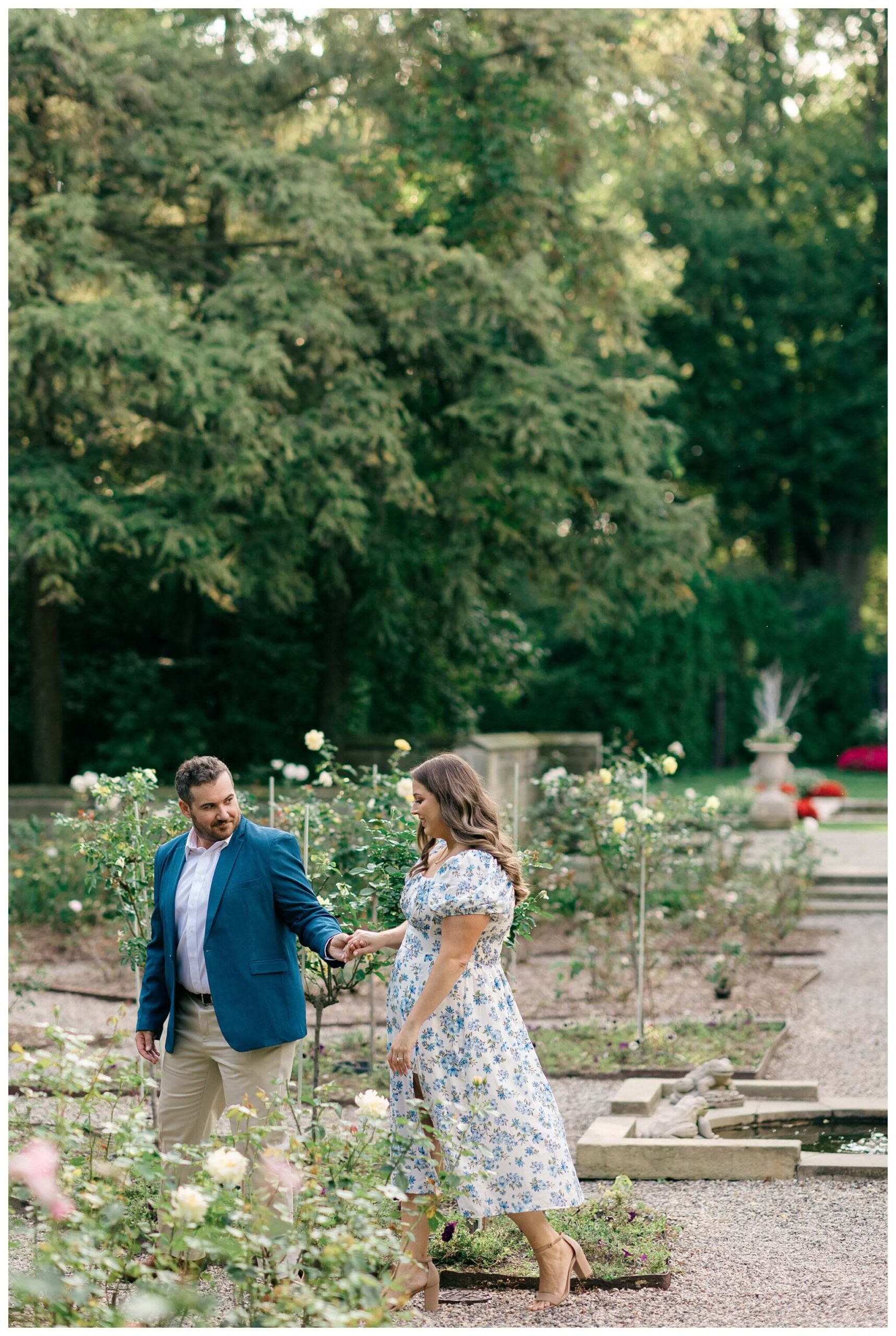 mansion estate engagement shoot at the Ford House and the Detroit Institute of Arts by Josh and Andrea Photography