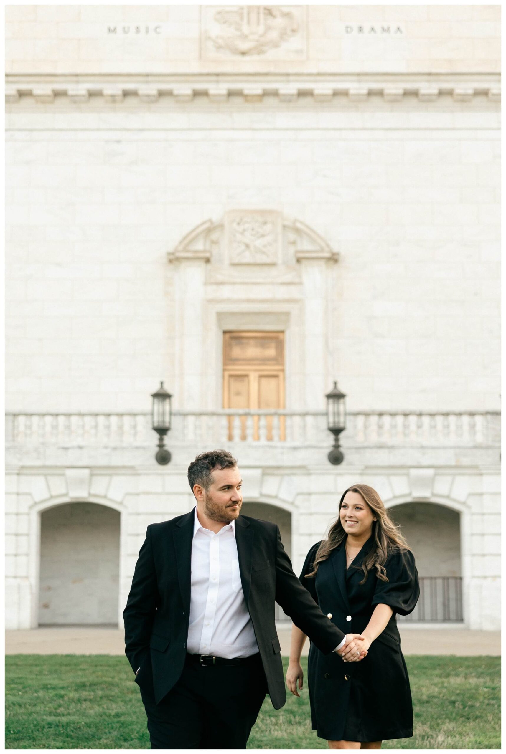 mansion estate engagement shoot at the Ford House and the Detroit Institute of Arts by Josh and Andrea Photography