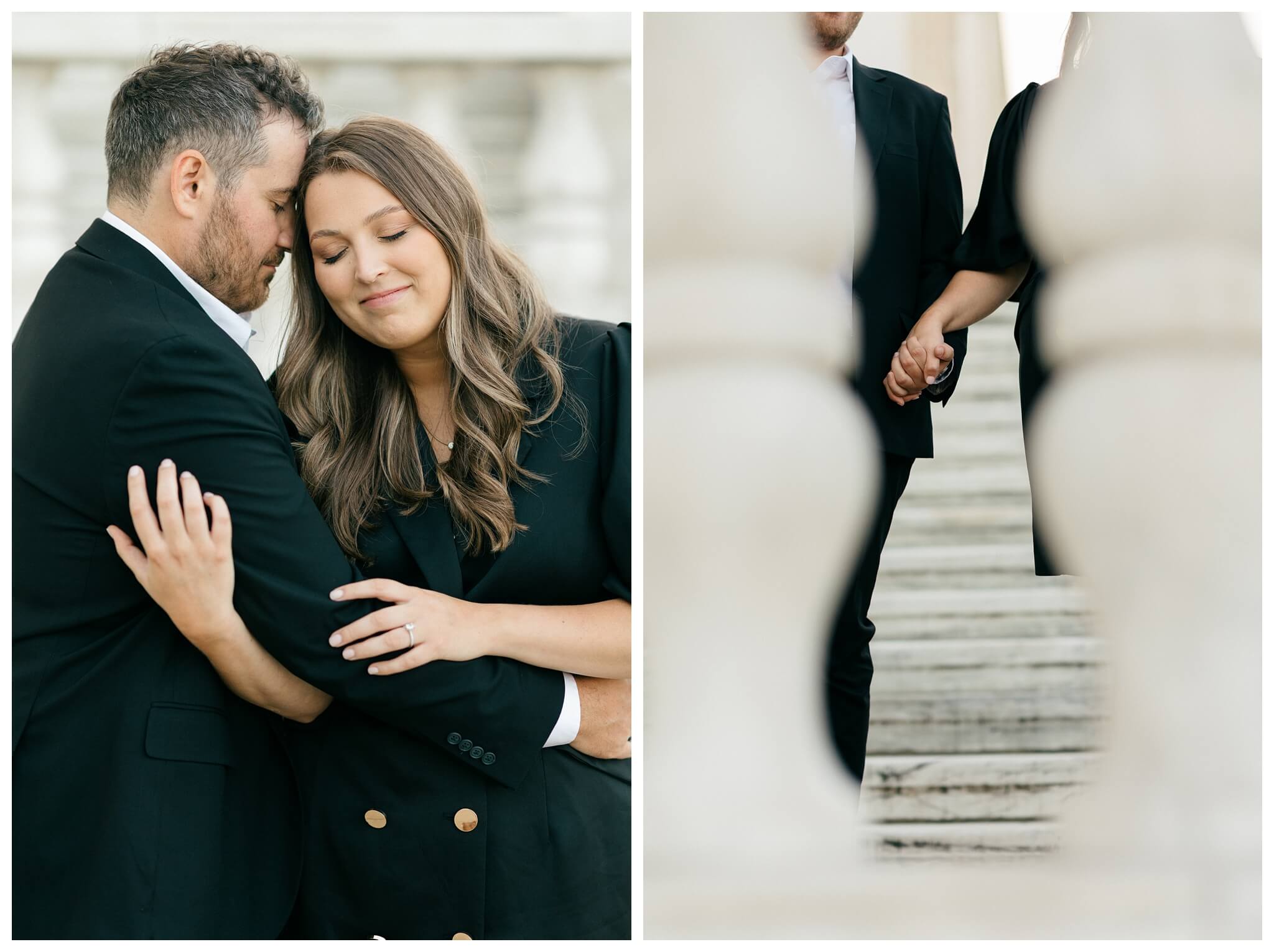 mansion estate engagement shoot at the Ford House and the Detroit Institute of Arts by Josh and Andrea Photography