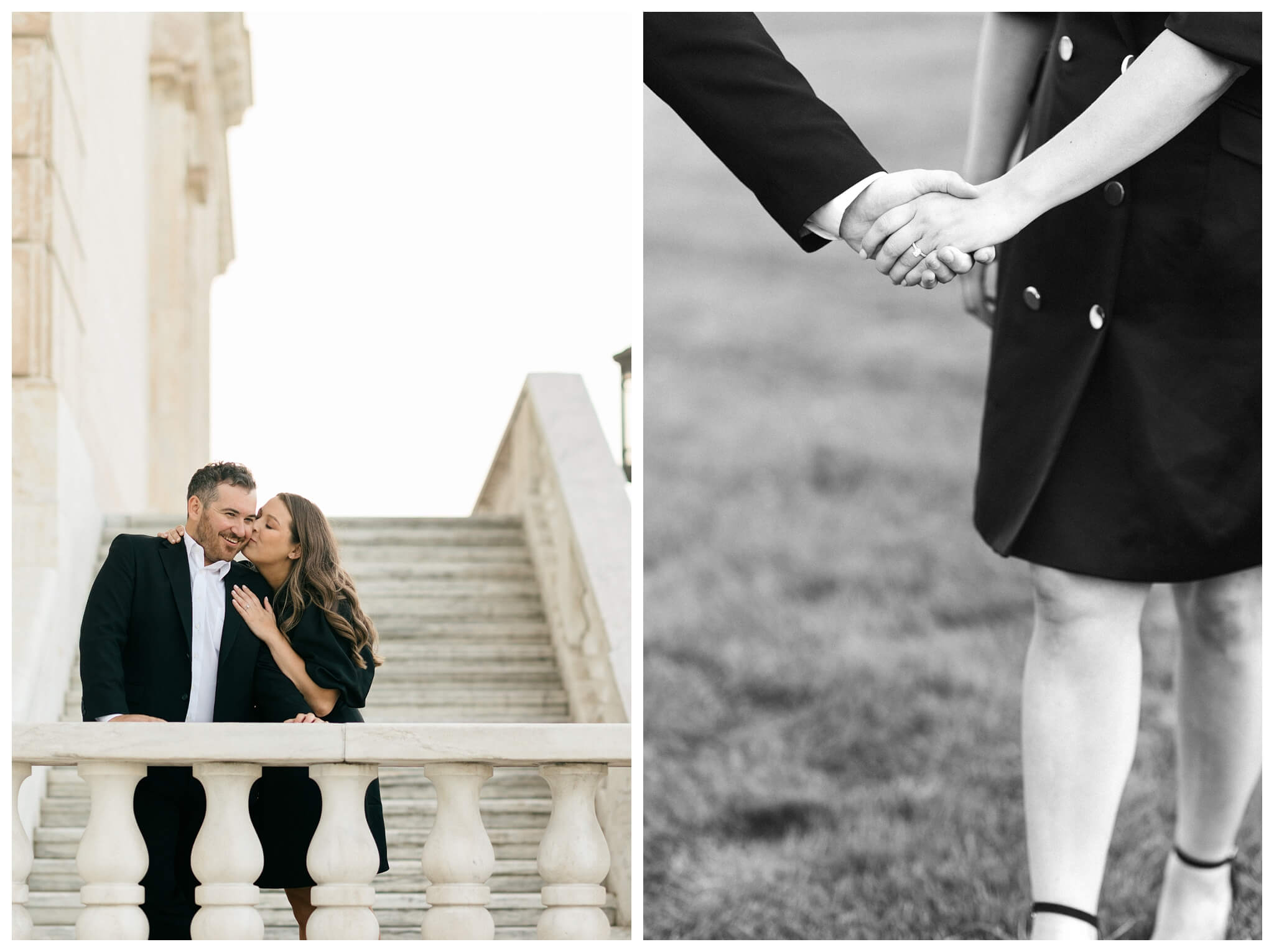 mansion estate engagement shoot at the Ford House and the Detroit Institute of Arts by Josh and Andrea Photography