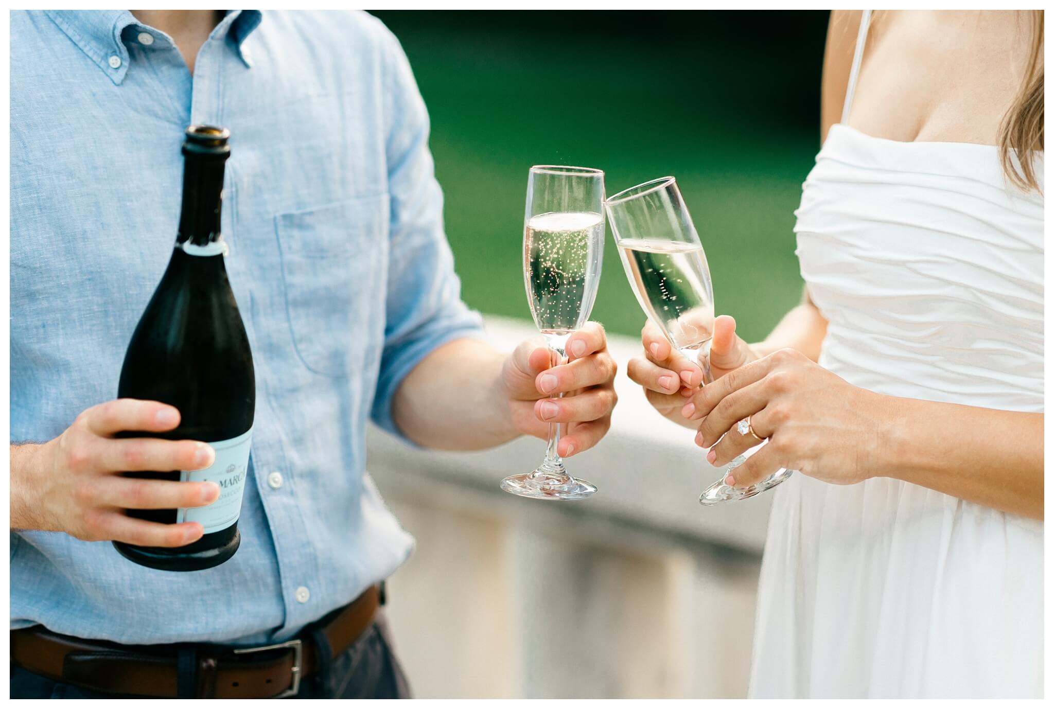 elegant estate engagement shoot by cranbrook house and gardens near detroit michigan by josh and andrea photography