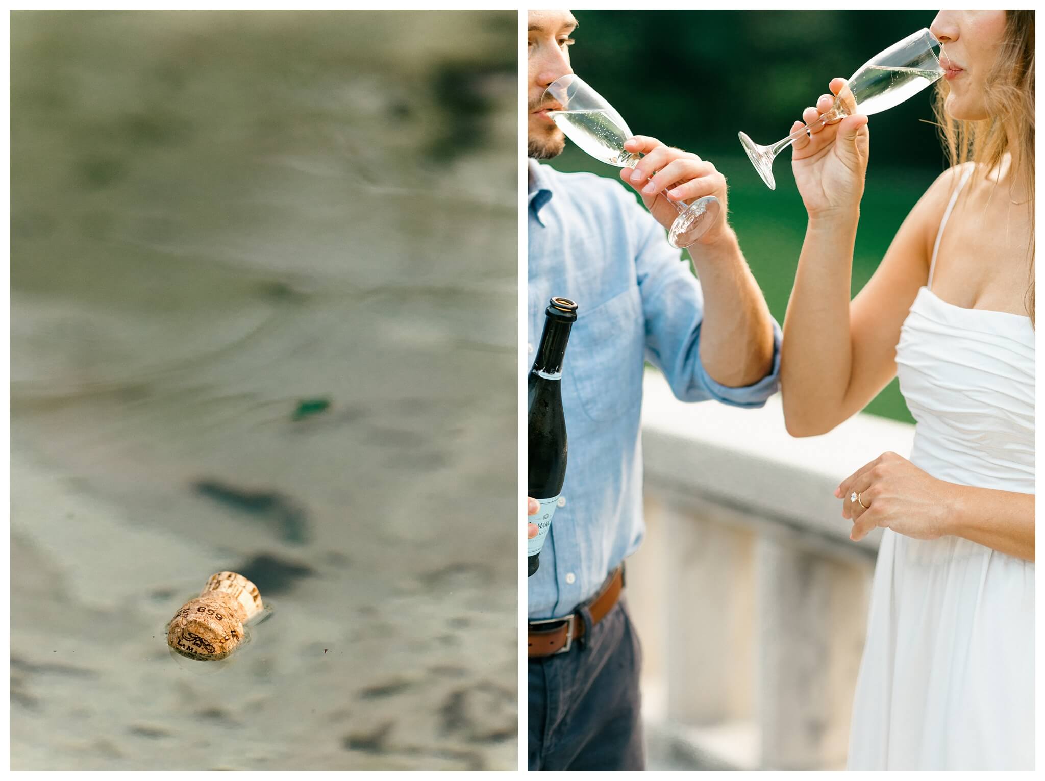 elegant estate engagement shoot by cranbrook house and gardens near detroit michigan by josh and andrea photography