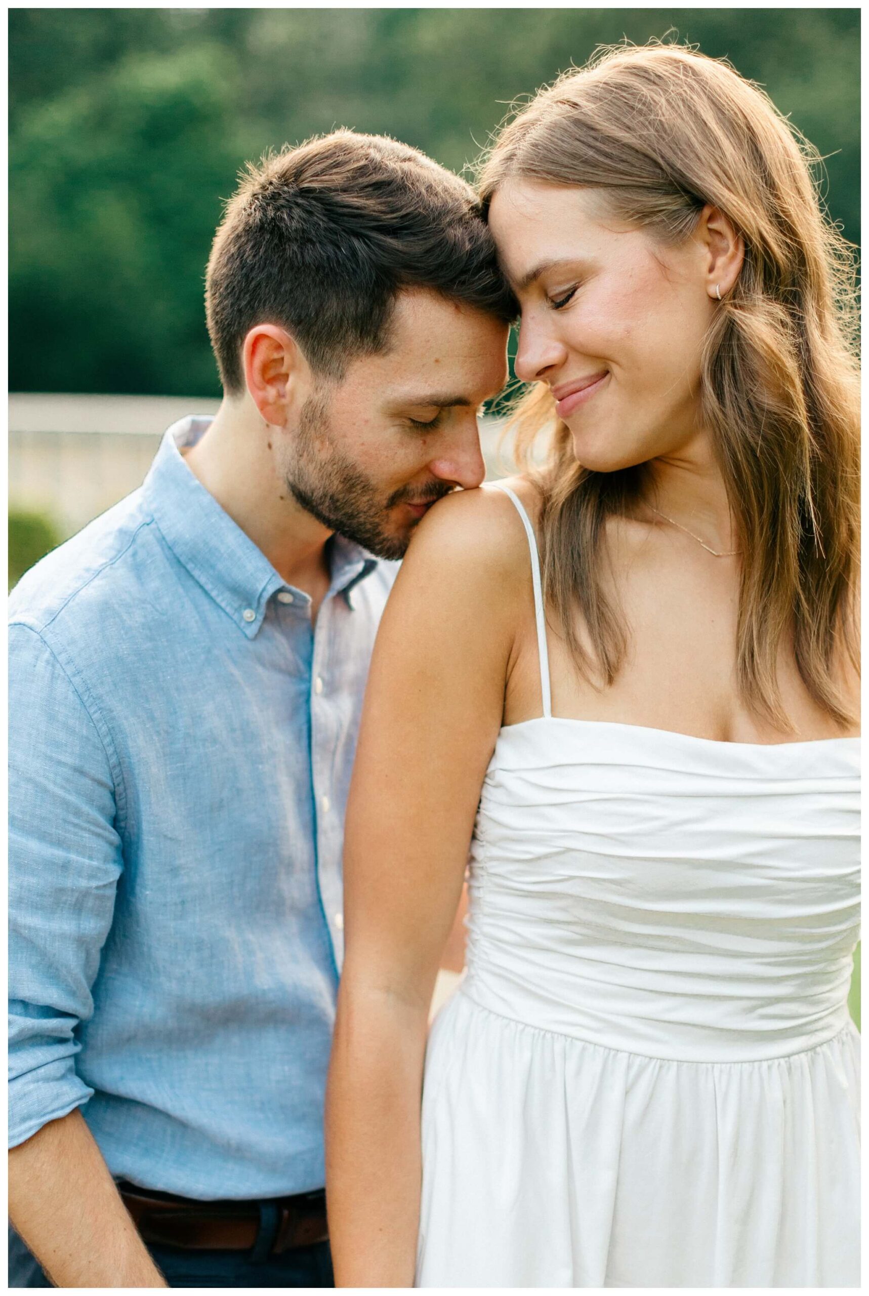 elegant estate engagement shoot by cranbrook house and gardens near detroit michigan by josh and andrea photography