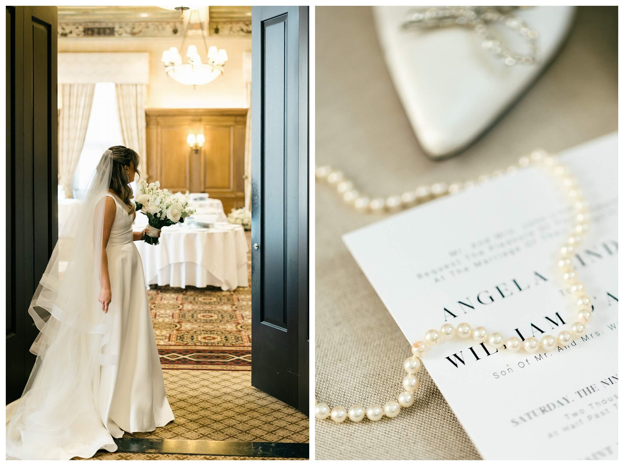 beautiful historic iconic black tie wedding in downtown detroit at the detroit athletic club by josh and andrea photography