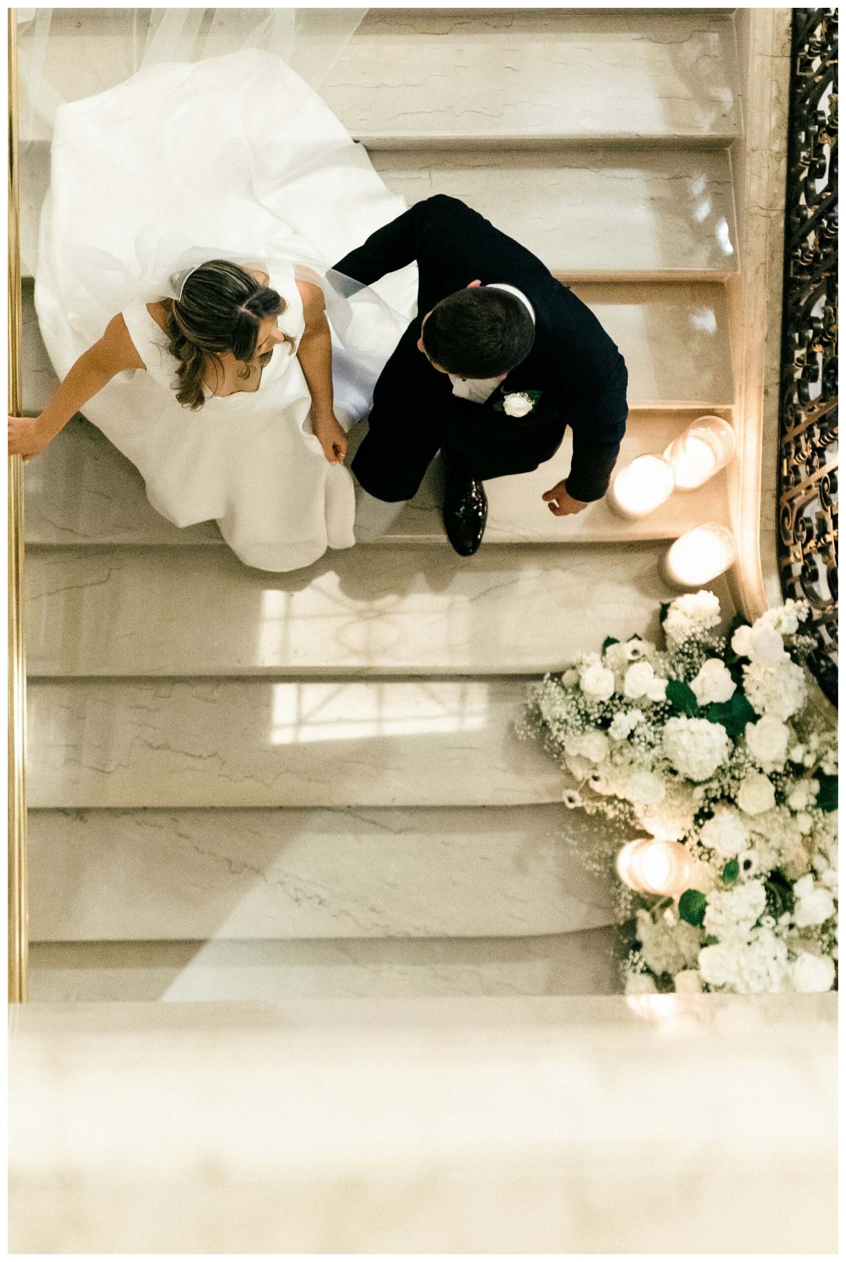 beautiful historic iconic black tie wedding in downtown detroit at the detroit athletic club by josh and andrea photography