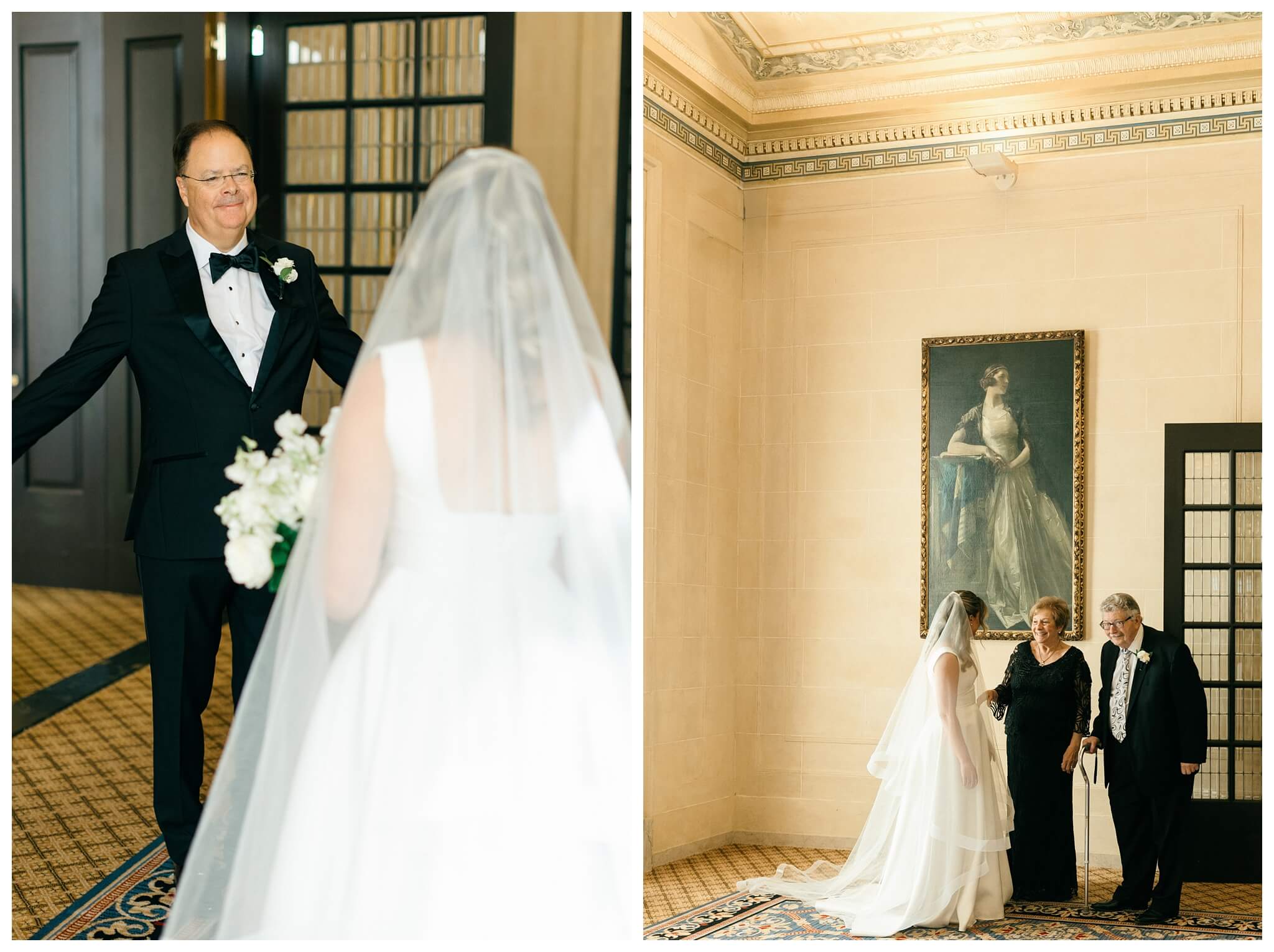 beautiful historic iconic black tie wedding in downtown detroit at the detroit athletic club by josh and andrea photography