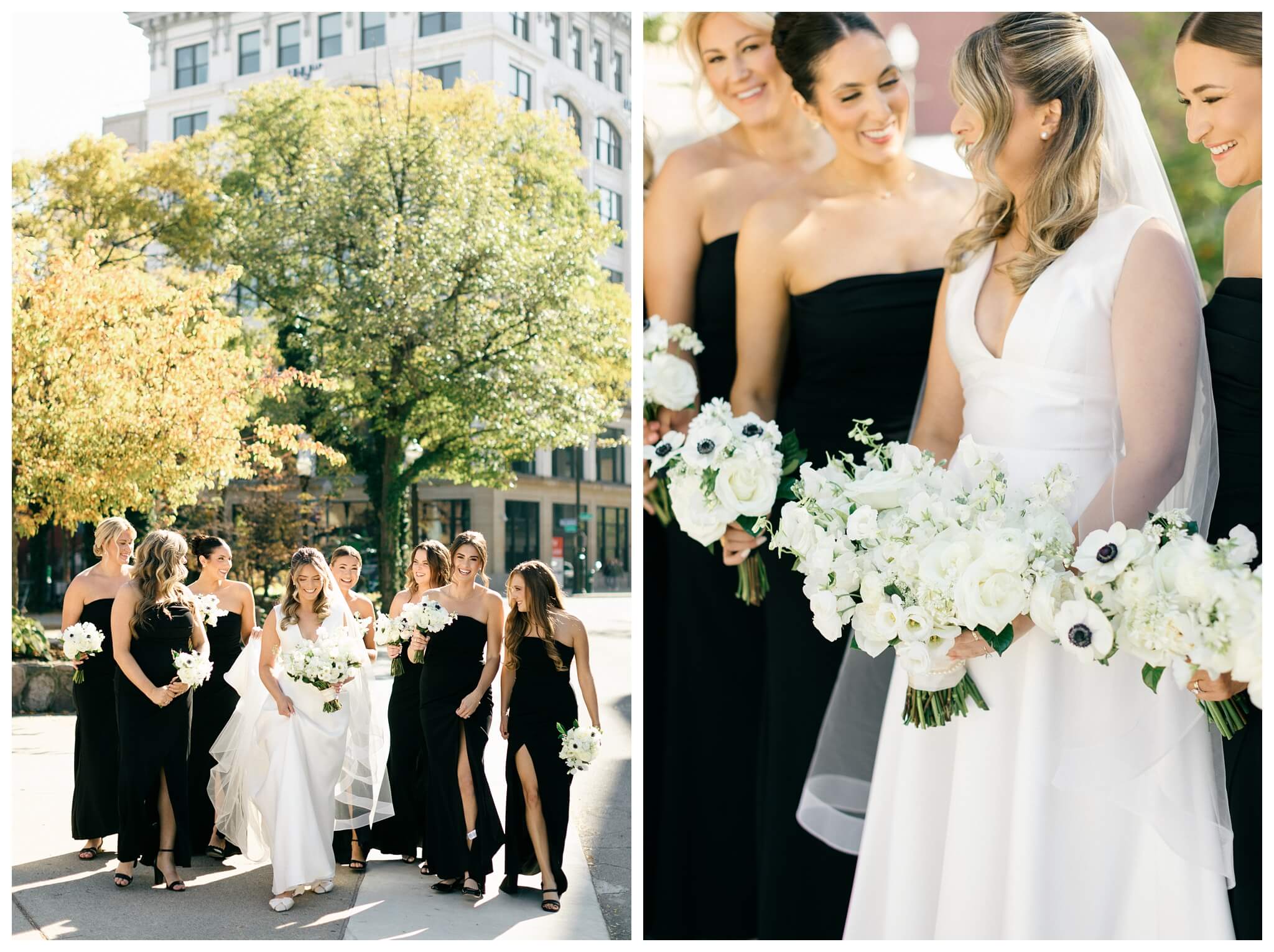 beautiful historic iconic black tie wedding in downtown detroit at the detroit athletic club by josh and andrea photography