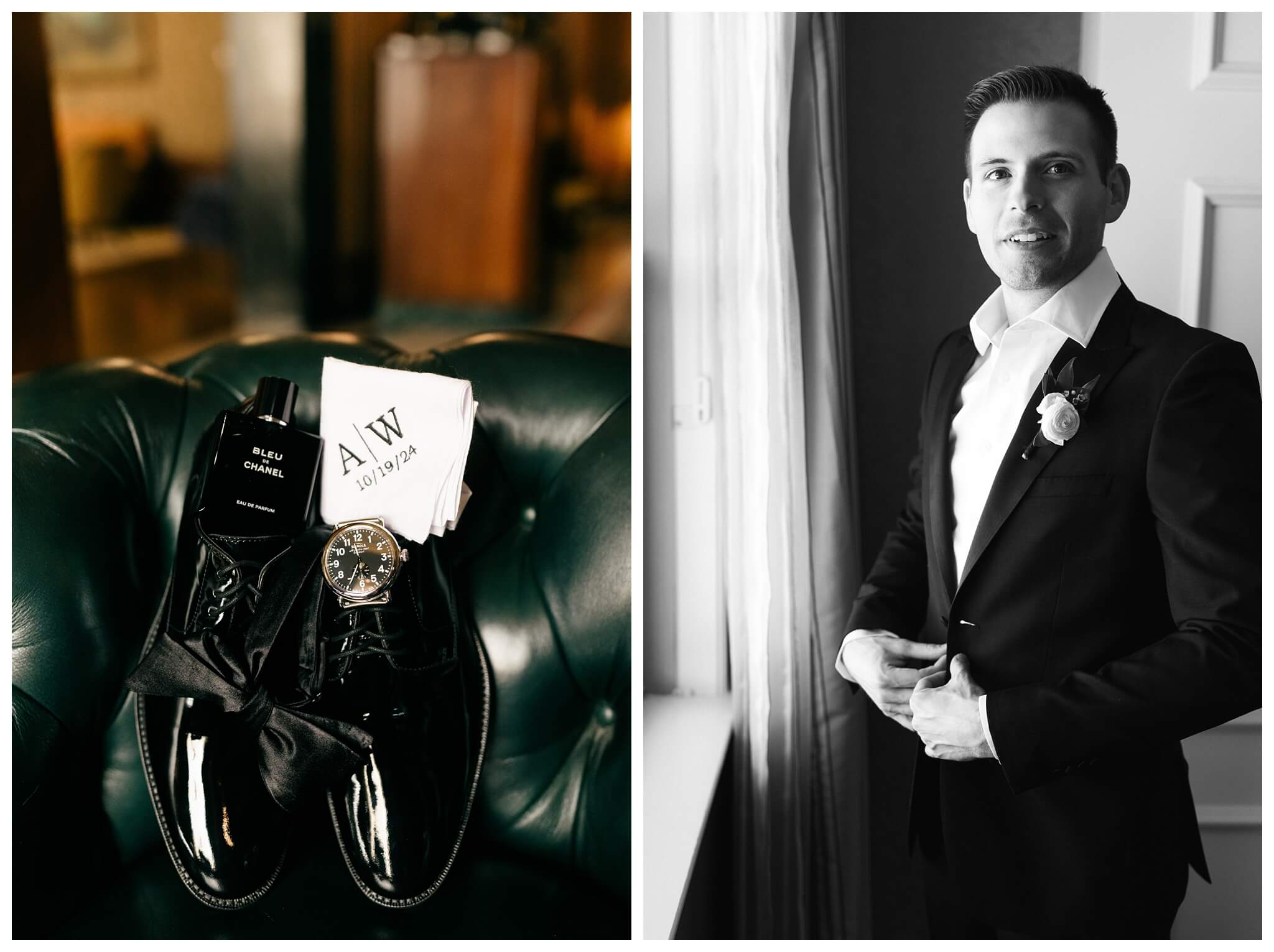 beautiful historic iconic black tie wedding in downtown detroit at the detroit athletic club by josh and andrea photography