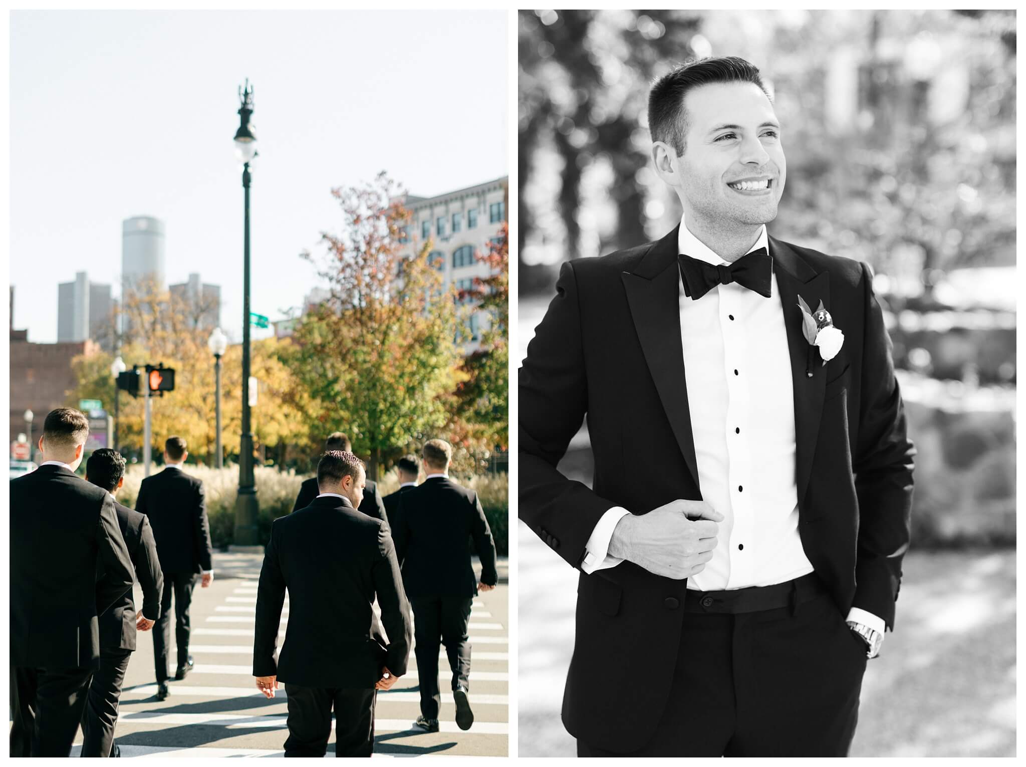 beautiful historic iconic black tie wedding in downtown detroit at the detroit athletic club by josh and andrea photography