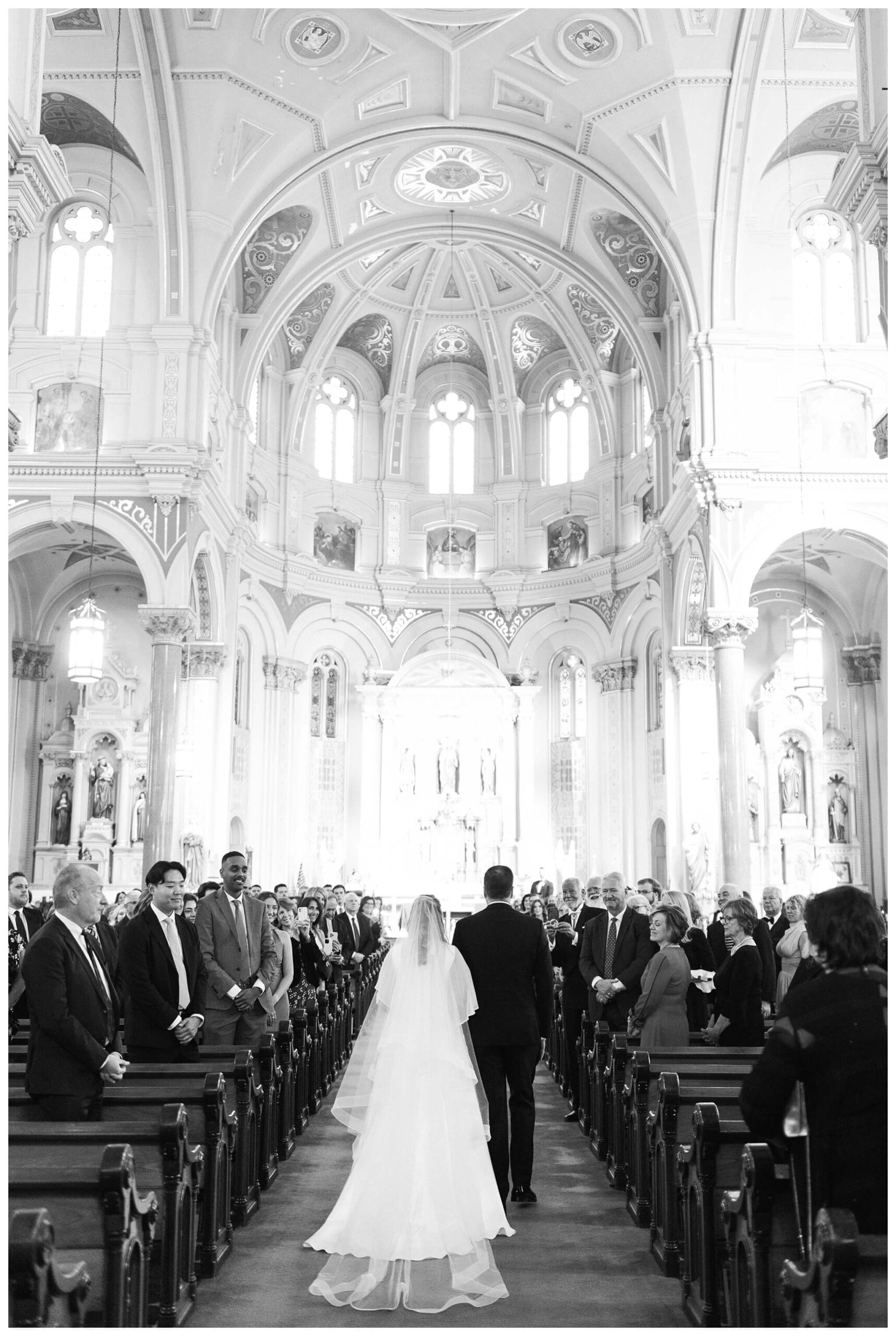 beautiful historic iconic black tie wedding in downtown detroit at the detroit athletic club by josh and andrea photography