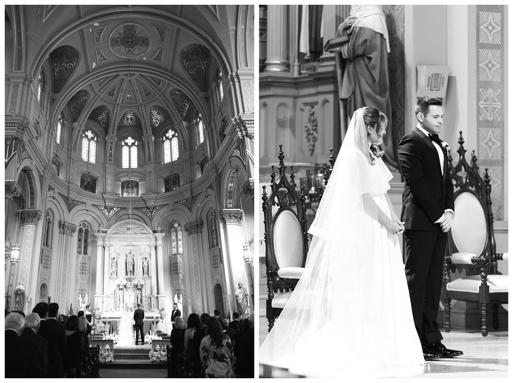 beautiful historic iconic black tie wedding in downtown detroit at the detroit athletic club by josh and andrea photography