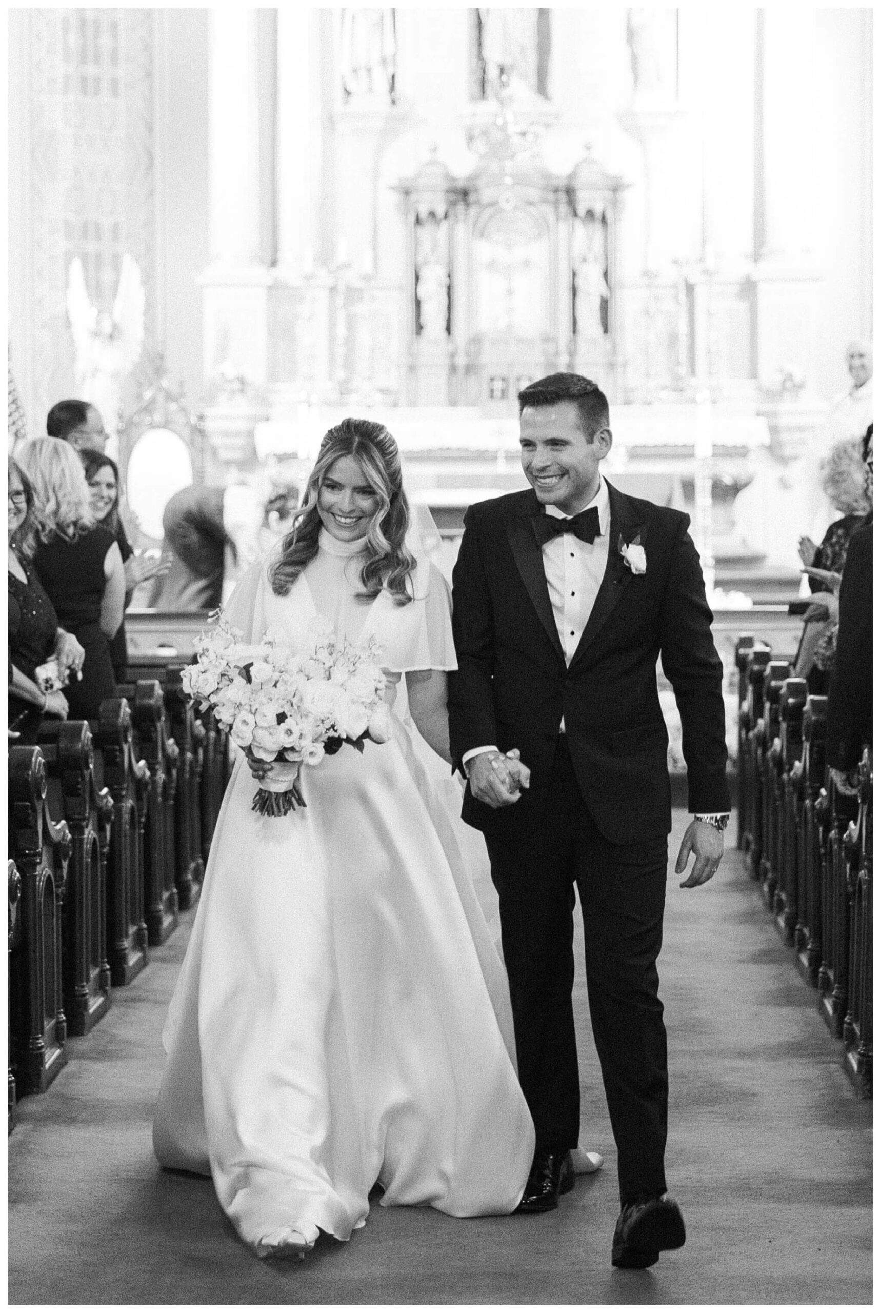 beautiful historic iconic black tie wedding in downtown detroit at the detroit athletic club by josh and andrea photography