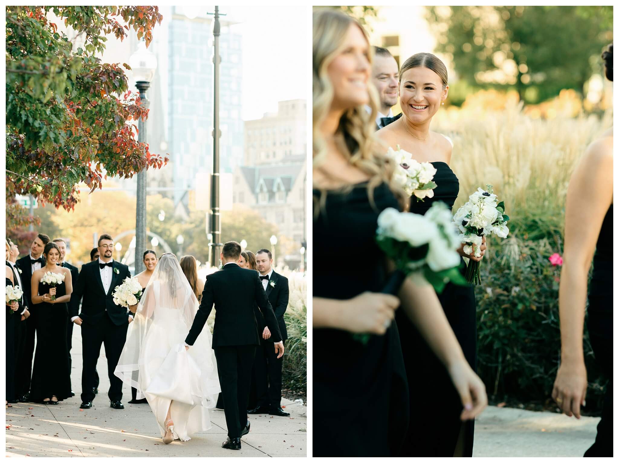 beautiful historic iconic black tie wedding in downtown detroit at the detroit athletic club by josh and andrea photography