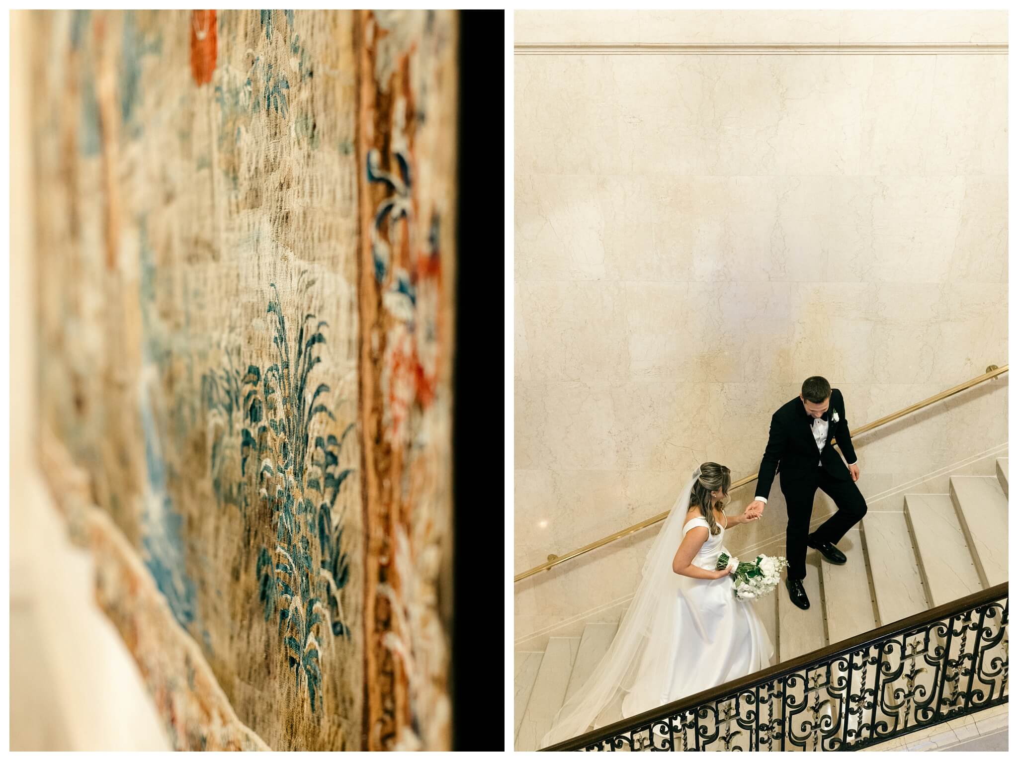 beautiful historic iconic black tie wedding in downtown detroit at the detroit athletic club by josh and andrea photography