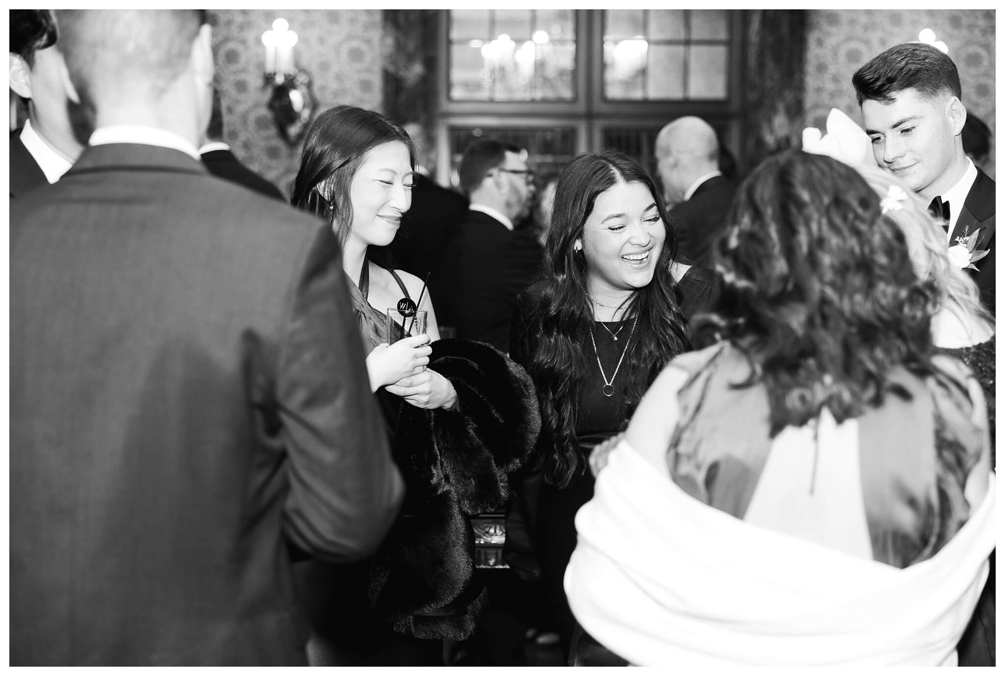 beautiful historic iconic black tie wedding in downtown detroit at the detroit athletic club by josh and andrea photography