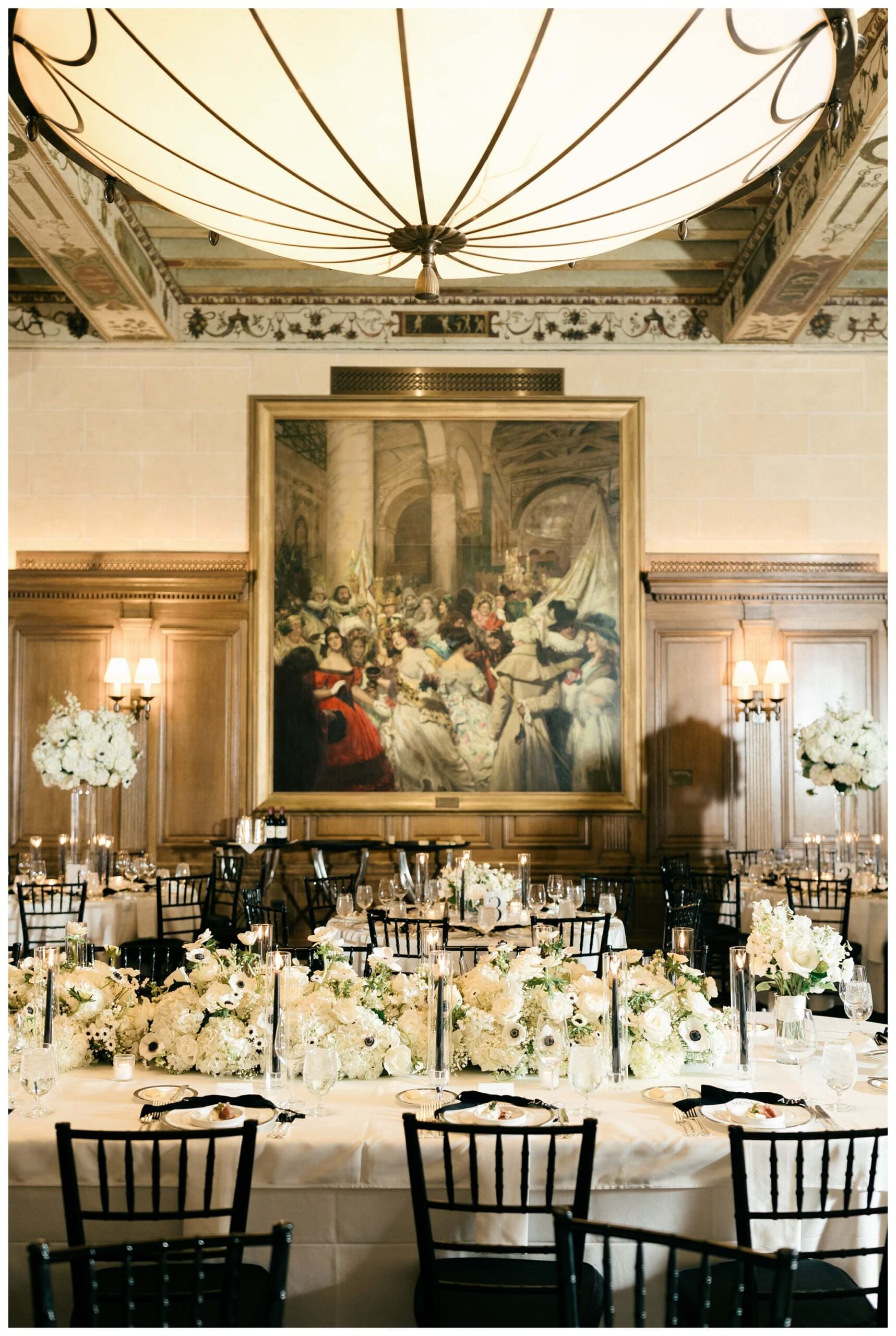 beautiful historic iconic black tie wedding in downtown detroit at the detroit athletic club by josh and andrea photography