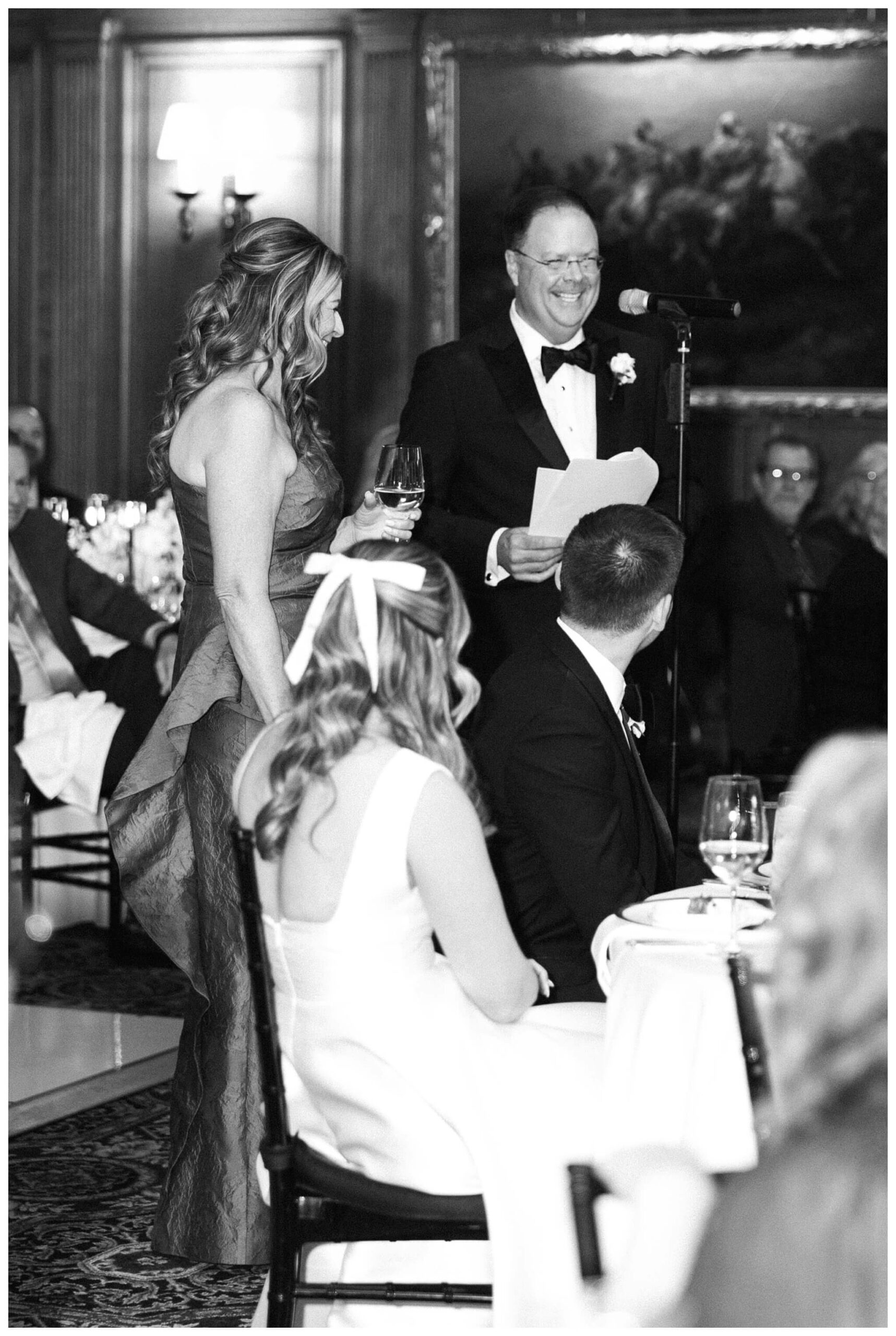 beautiful historic iconic black tie wedding in downtown detroit at the detroit athletic club by josh and andrea photography