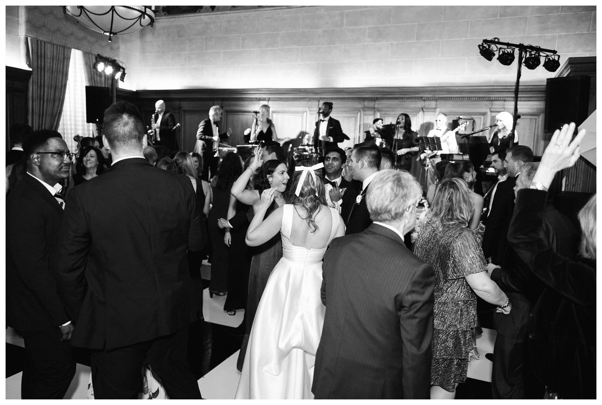 beautiful historic iconic black tie wedding in downtown detroit at the detroit athletic club by josh and andrea photography