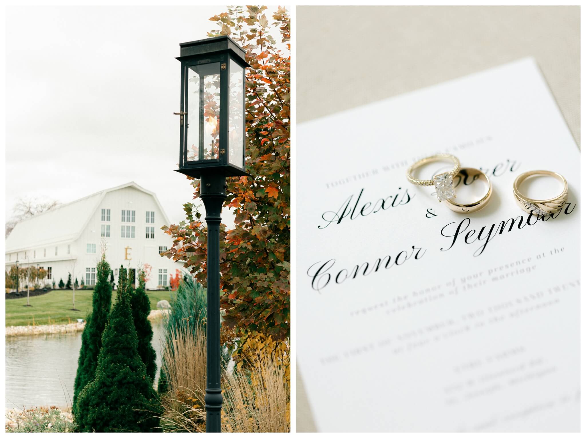 classy sophisticated black tie wedding at a white barn at Etre farms in michigan by josh and andrea photography