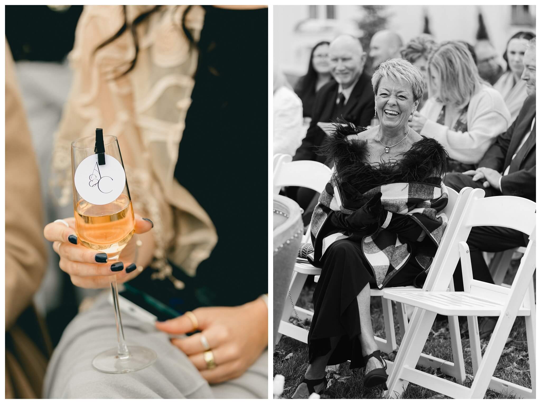 classy sophisticated black tie wedding at a white barn at Etre farms in michigan by josh and andrea photography