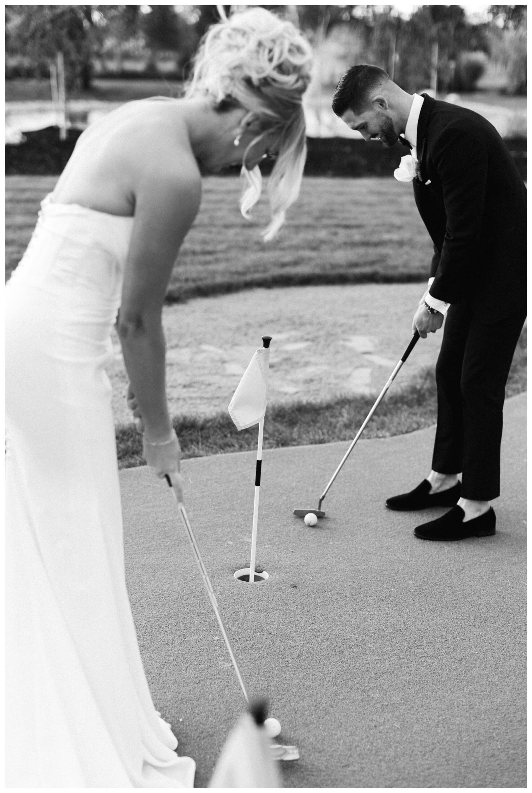 classy sophisticated black tie wedding at a white barn at Etre farms in michigan by josh and andrea photography